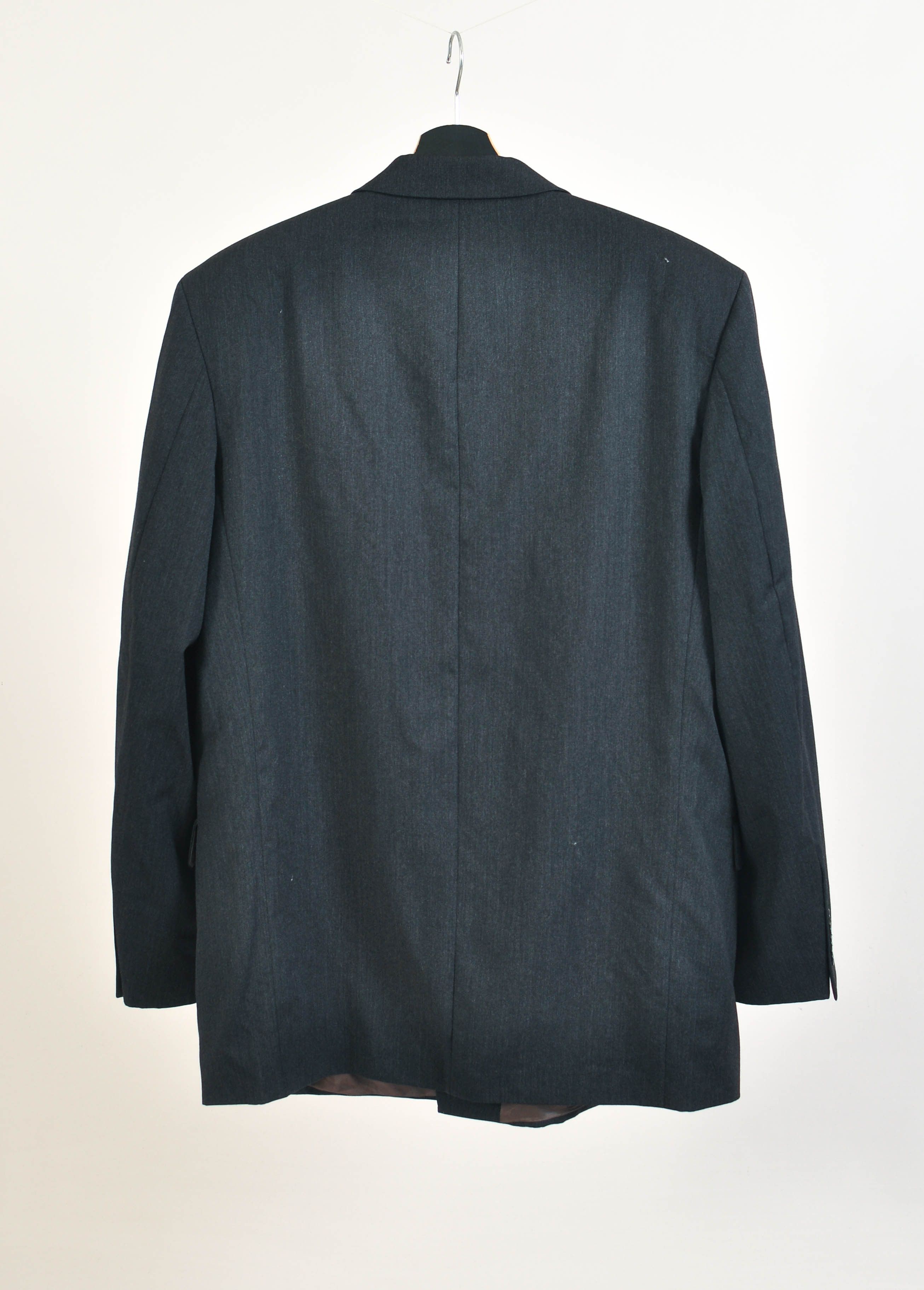 Other Vintage 80s double breasted suit in grey Size 40R - 4 Thumbnail