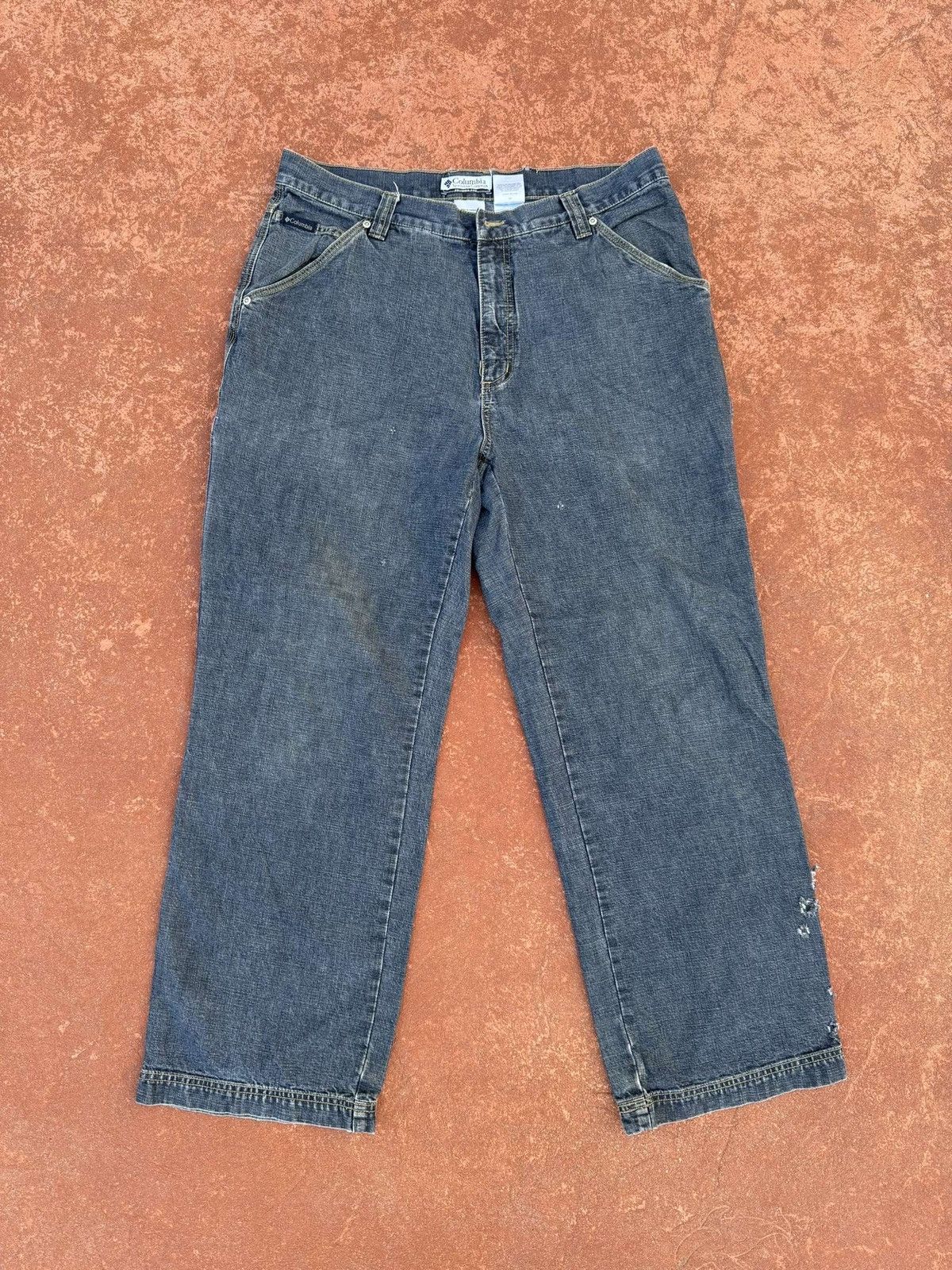 Columbia Vintage 90’s Distressed Columbia Denim Carpenter Pants Size US 36 / EU 52 - 3 Thumbnail
