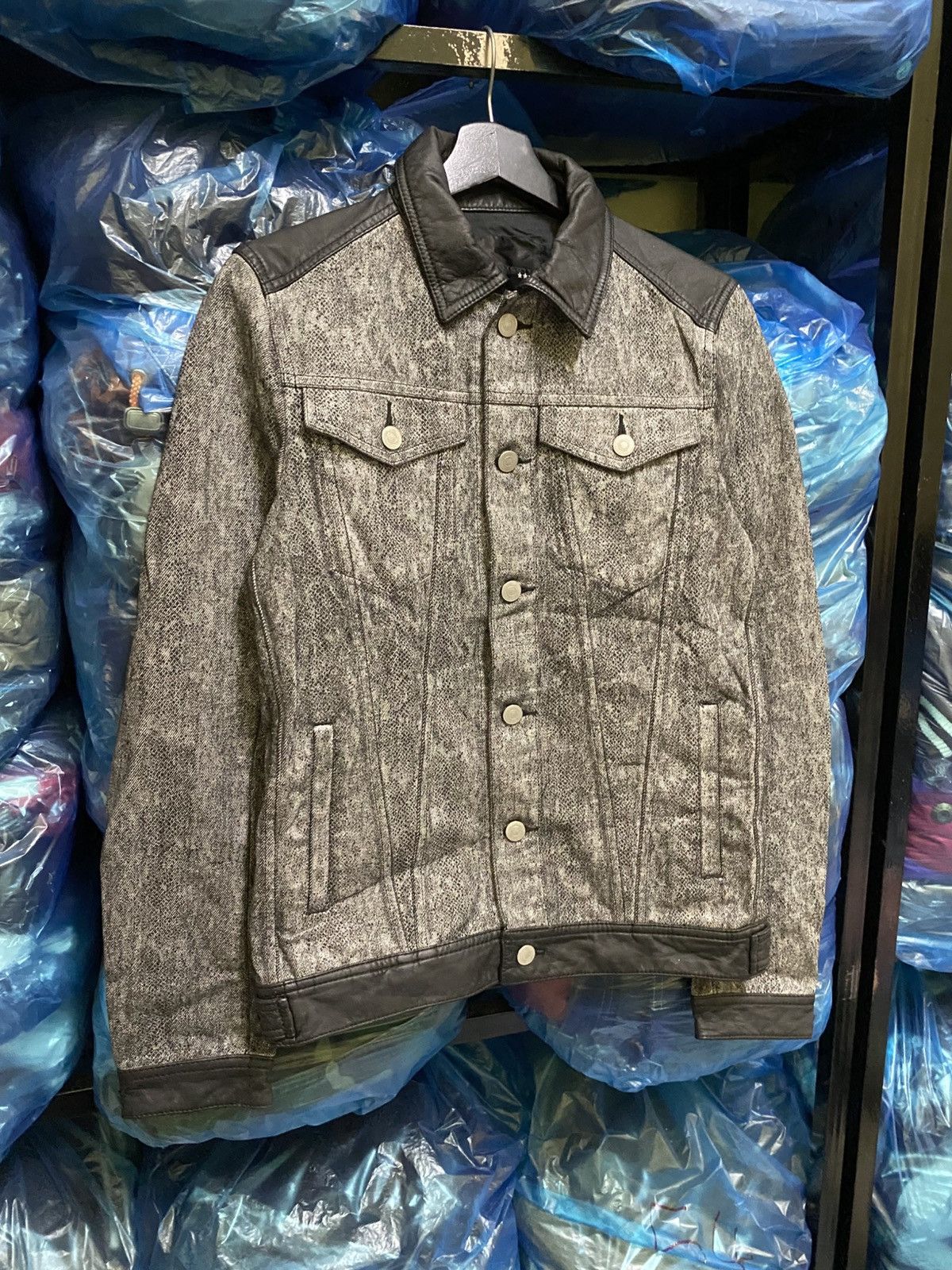 Boycott Boycott Japan Star Panel Biker Denim Jacket Leather Trim Size US S / EU 44-46 / 1 - 6 Thumbnail