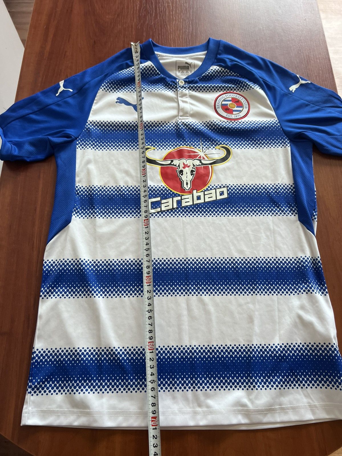 Puma 2018/2019 Puma Reading Home Soccer Jersey Men’s Blue Size M Size US M / EU 48-50 / 2 - 8 Thumbnail