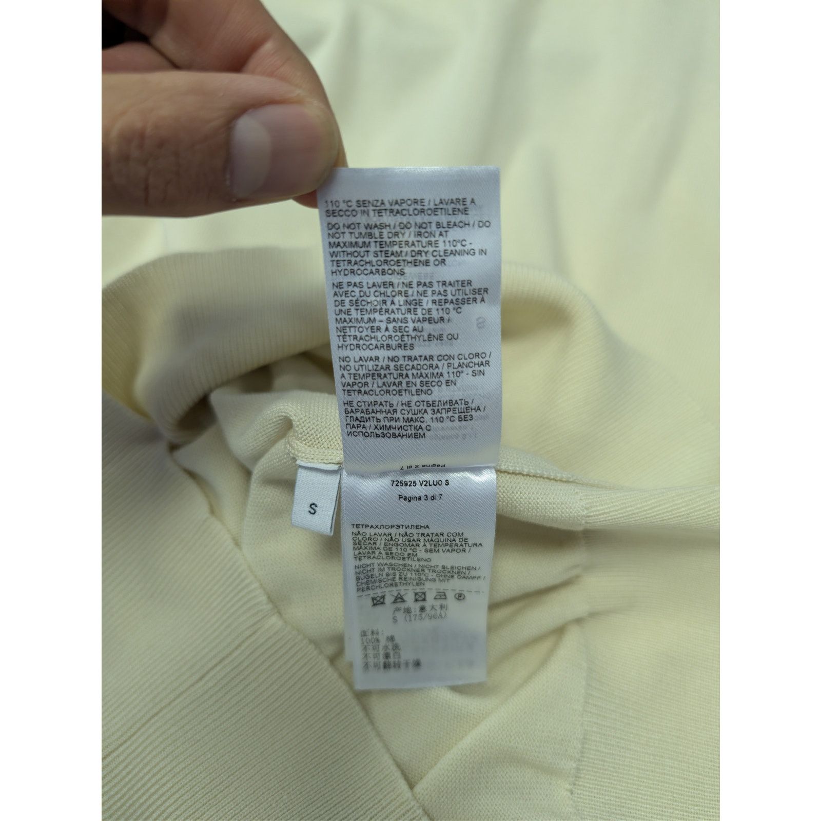 Bottega Veneta o1rshd1 Cashmere Mock-Neck Knit Sweater in Cream Size US S / EU 44-46 / 1 - 17 Thumbnail