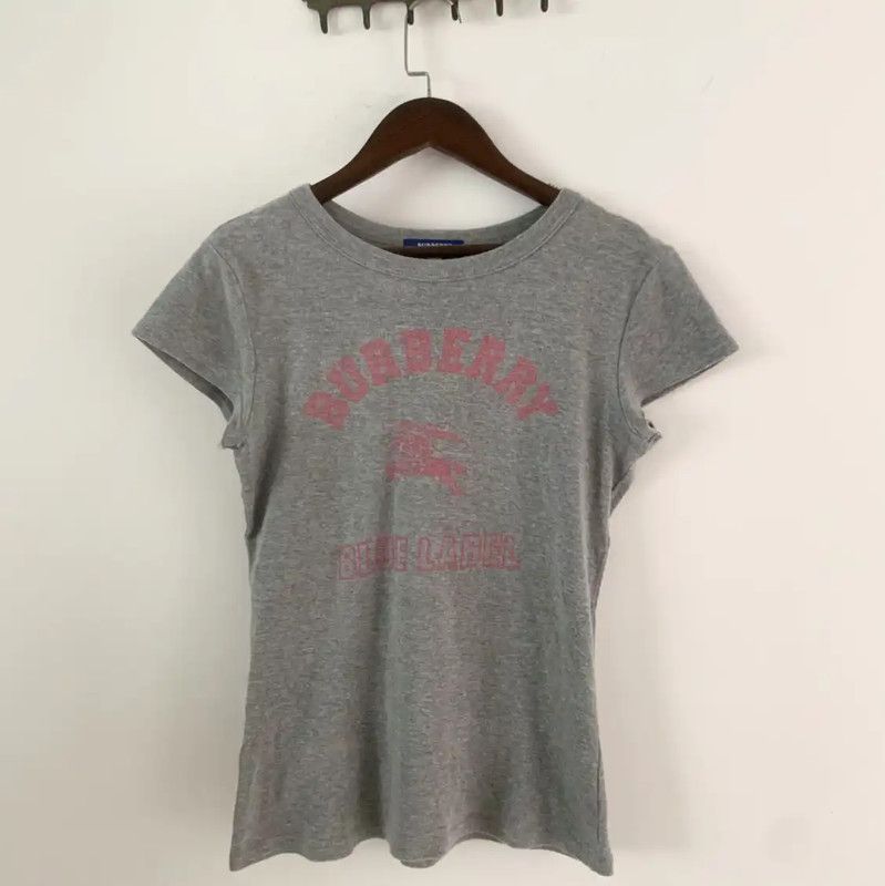 Burberry Burberry Gray Cotton T-Shirt for Women Size M / US 6-8 / IT 42-44 - 1 Thumbnail