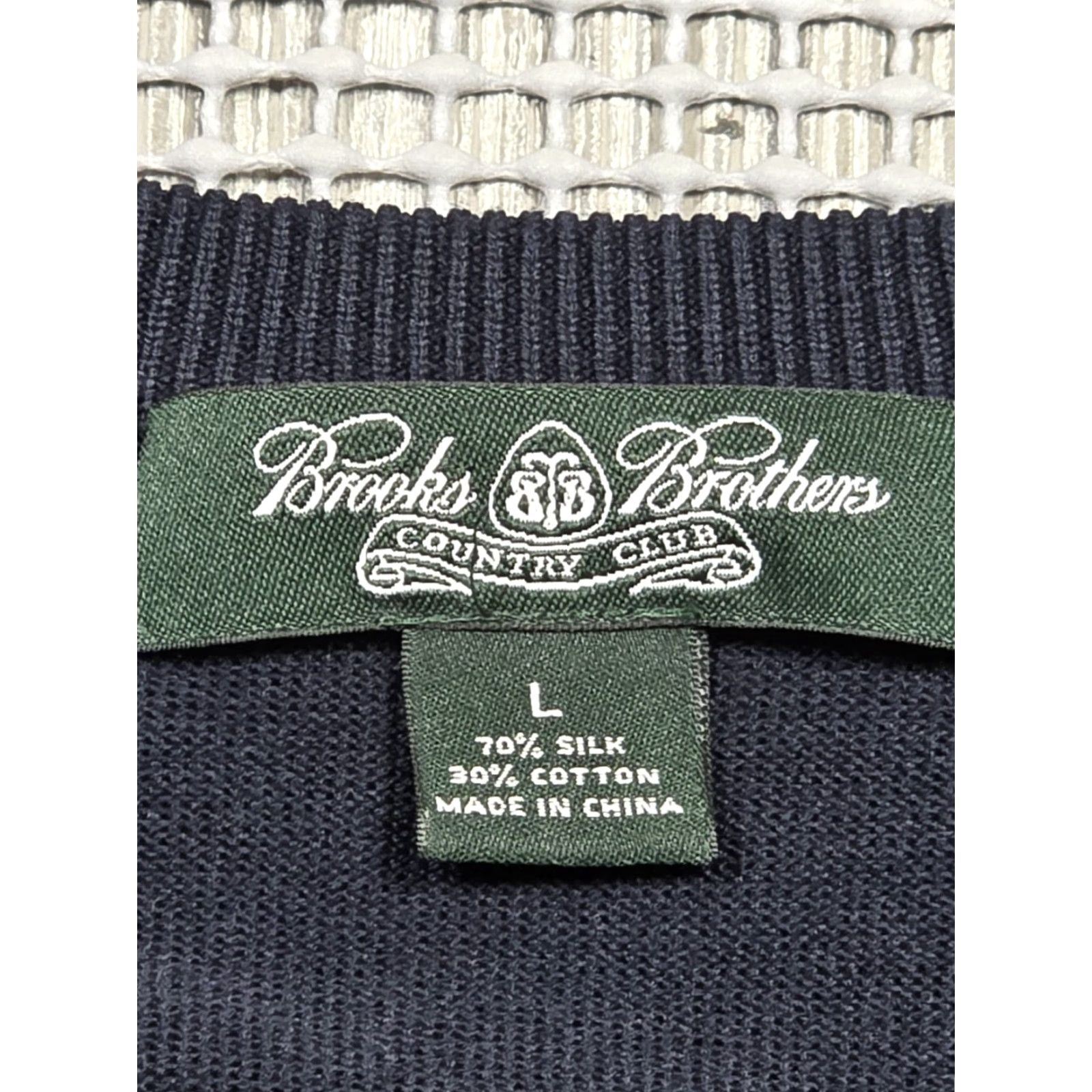 Brooks Brothers VINTAGE Brooks Brothers Mens L Sweater Vest Golfer Silk Cotton V-Neck Argyle Grandpacore Size US L / EU 52-54 / 3 - 7 Thumbnail