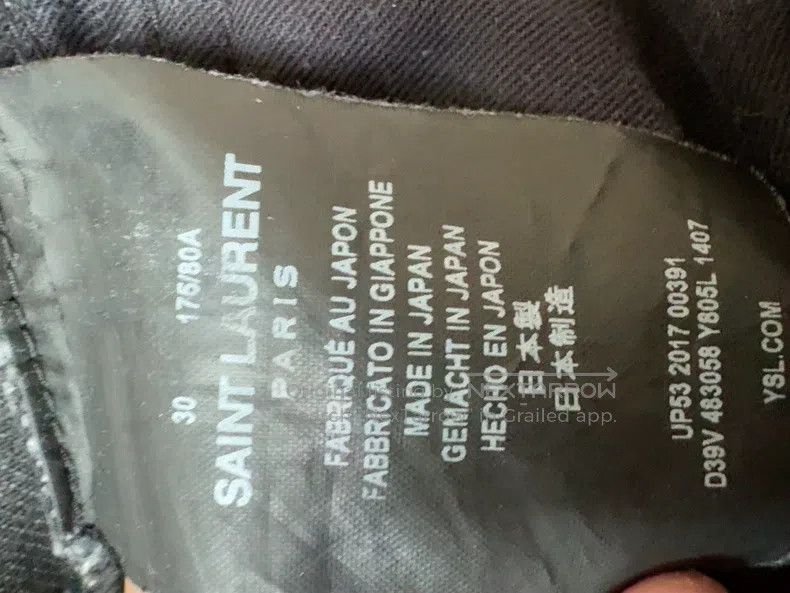 Saint Laurent Paris #REF! Size US 30 / EU 46 - 4 Thumbnail