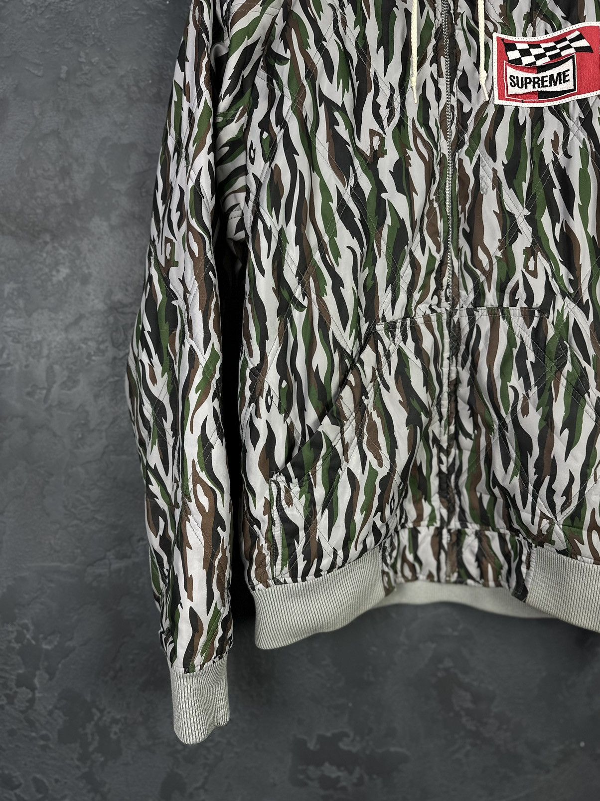 Supreme Supreme Poly Diamond Quilted Hooded Jacket Camo Rare Size US S / EU 44-46 / 1 - 3 Thumbnail