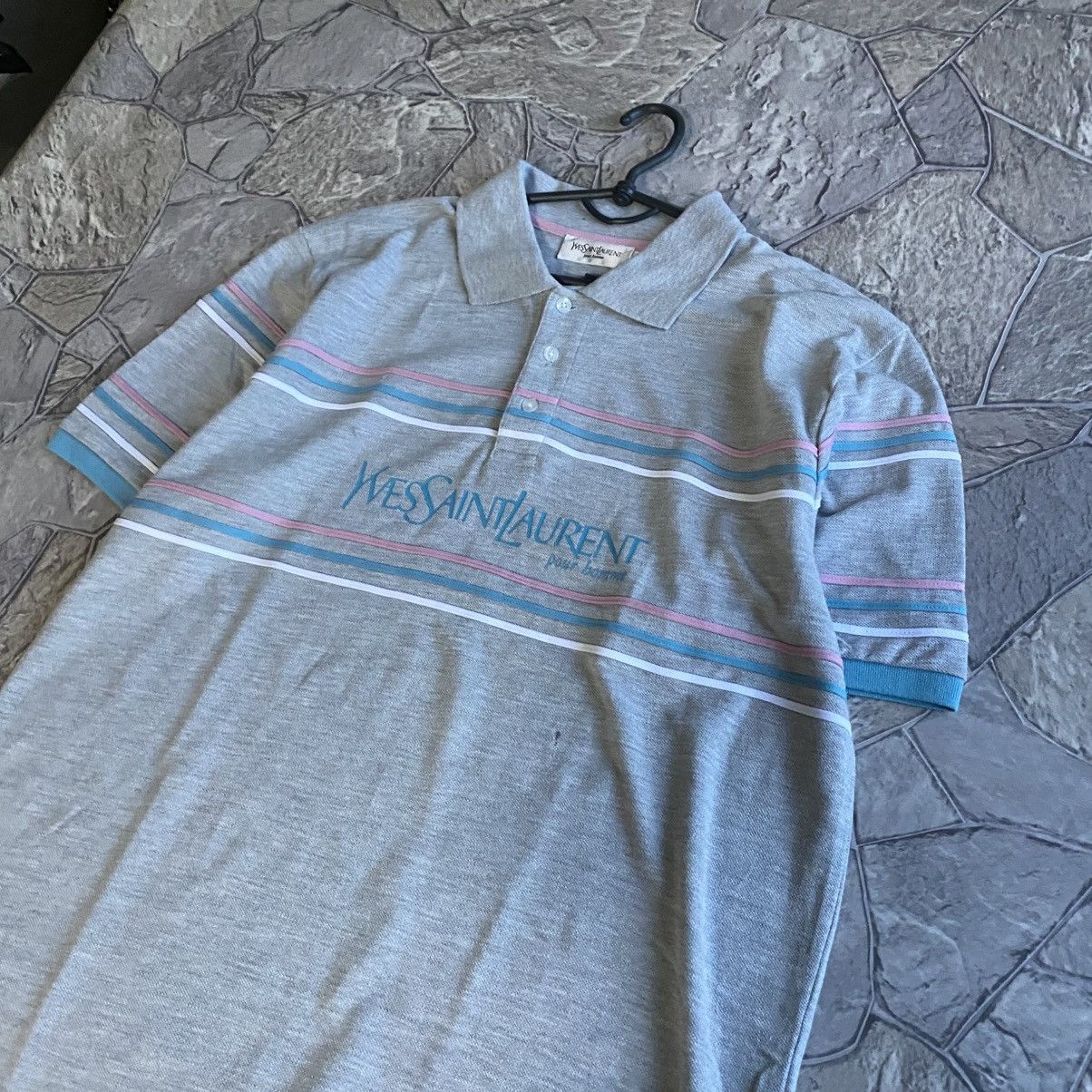 Yves Saint Laurent Yves Saint Laurent Polo T-shirt big logo Size US XL / EU 56 / 4 - 2 Thumbnail