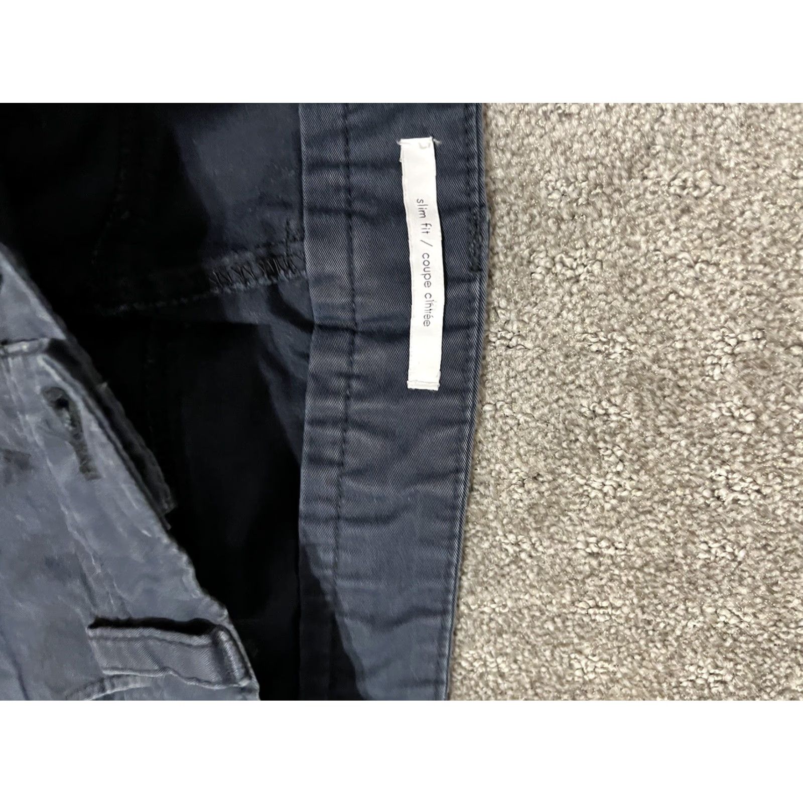 Calvin Klein Calvin Klein Slim Fit Chino Pants Men's 32x30 Blue Solid Dress Casual Workwear Size US 32 / EU 48 - 5 Thumbnail