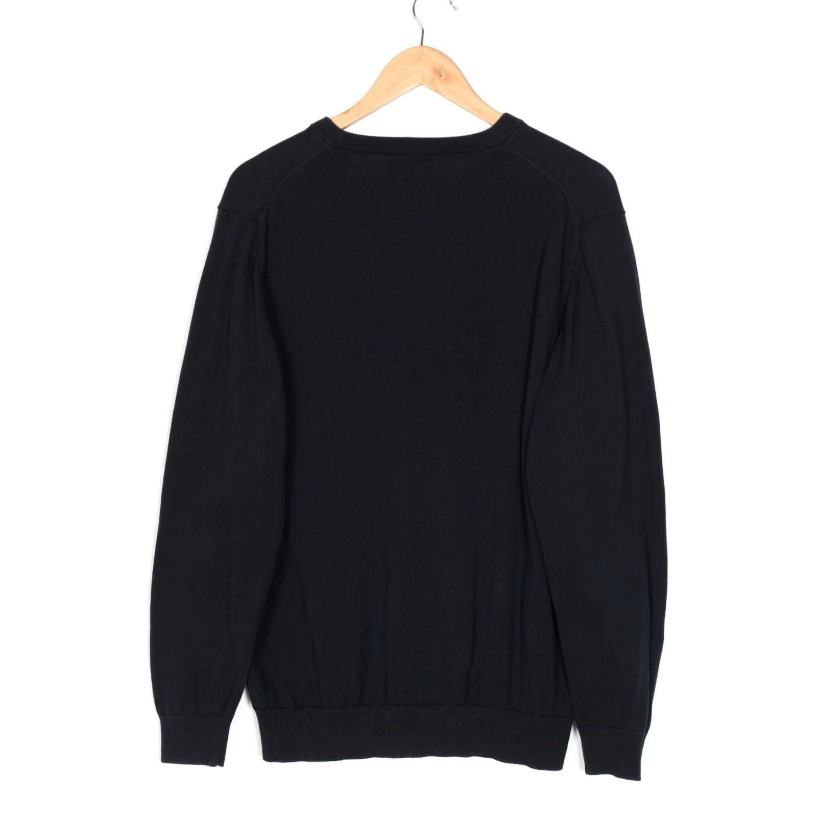 Gant GANT V Neck Classic Cotton Jumper Sweater Men L Blue VR1489 Size US L / EU 52-54 / 3 - 2 Thumbnail