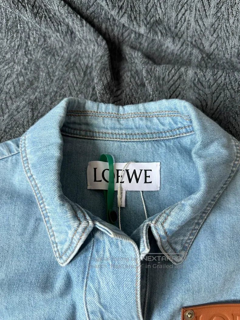 Loewe Loewe Leather patch denim jacket Size XS / US 0-2 / IT 36-38 - 3 Thumbnail