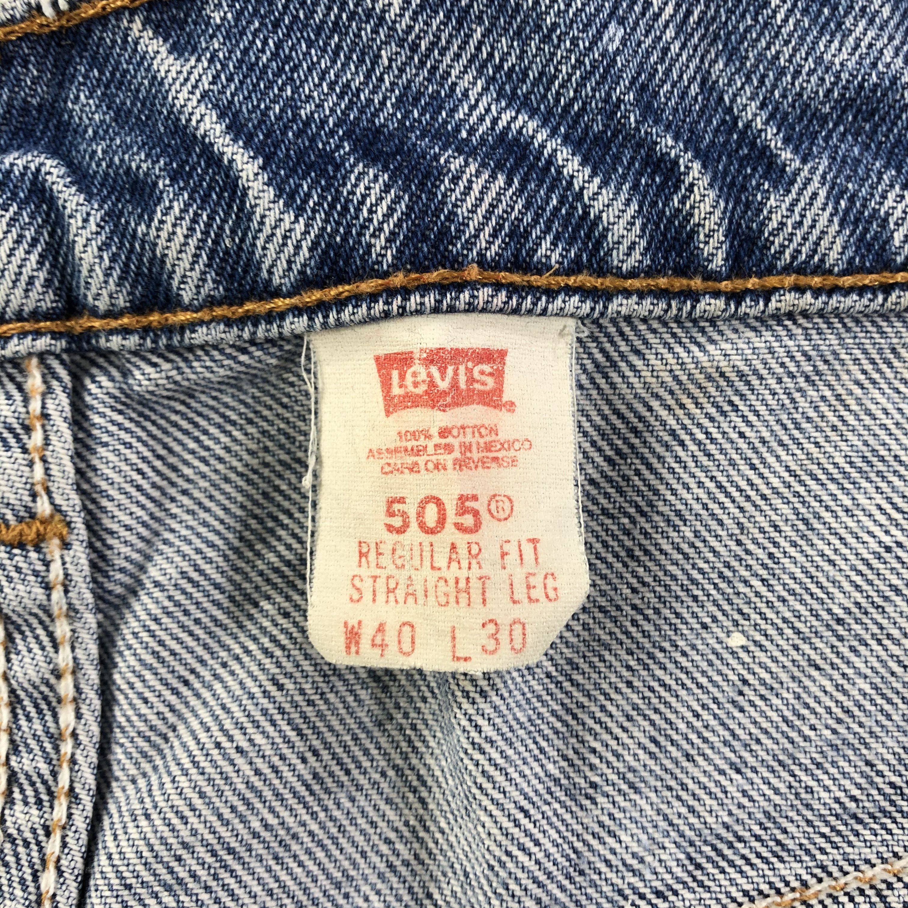 Levi's Vintage Levis 505 Jeans Painted Denim KJ1722 Size US 39 - 10 Thumbnail