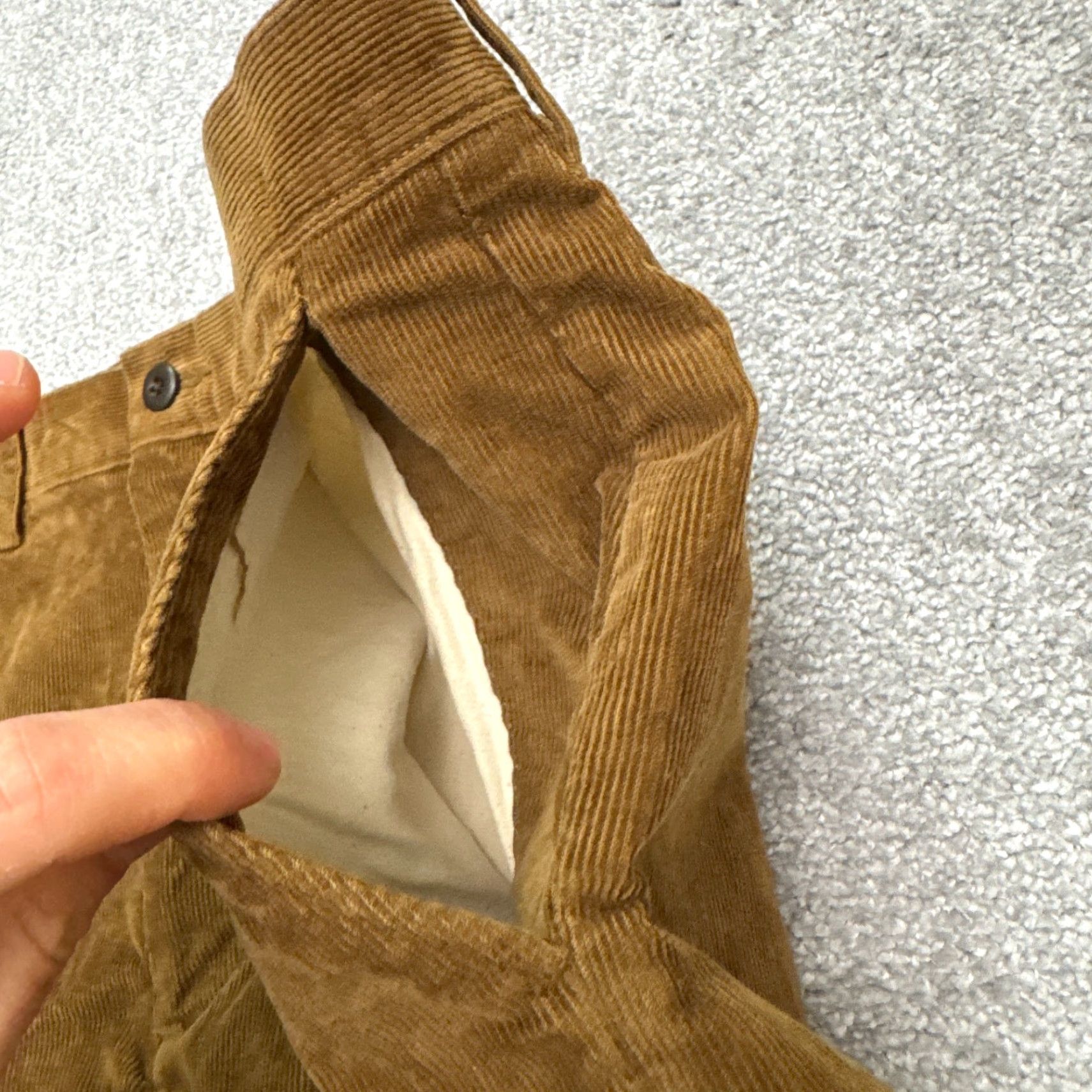 J.Crew J.Crew Classic Straight Leg Corduroy Pants Mens 35x32 Brown Cotton Flat Front Size US 35 - 4 Thumbnail