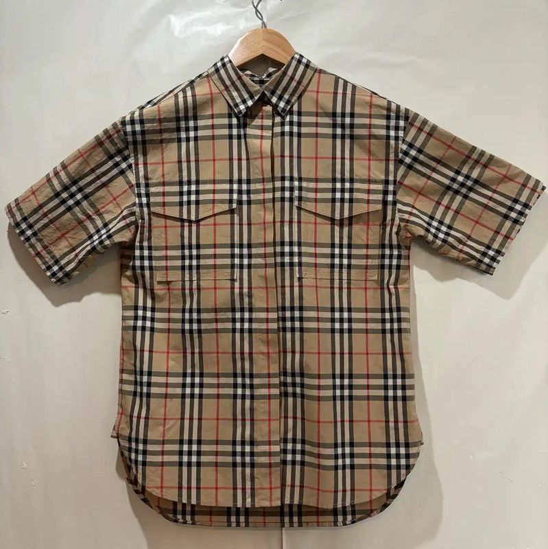 Burberry Burberry Summer Khaki Check Short Sleeve Shirt Size XS / US 0-2 / IT 36-38 - 1 Thumbnail