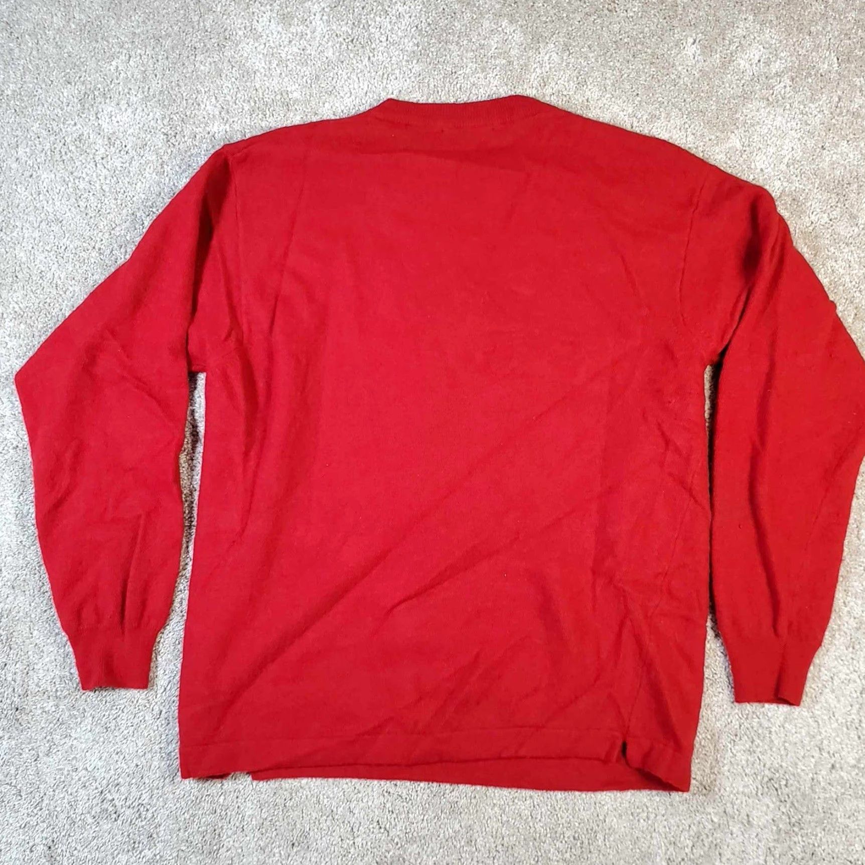 Vintage VINTAGE Poeta Moda Italy Womens XL Red Sweater Cashmere Woolaine Blend Crewneck Size XL / US 12-14 / IT 48-50 - 4 Thumbnail