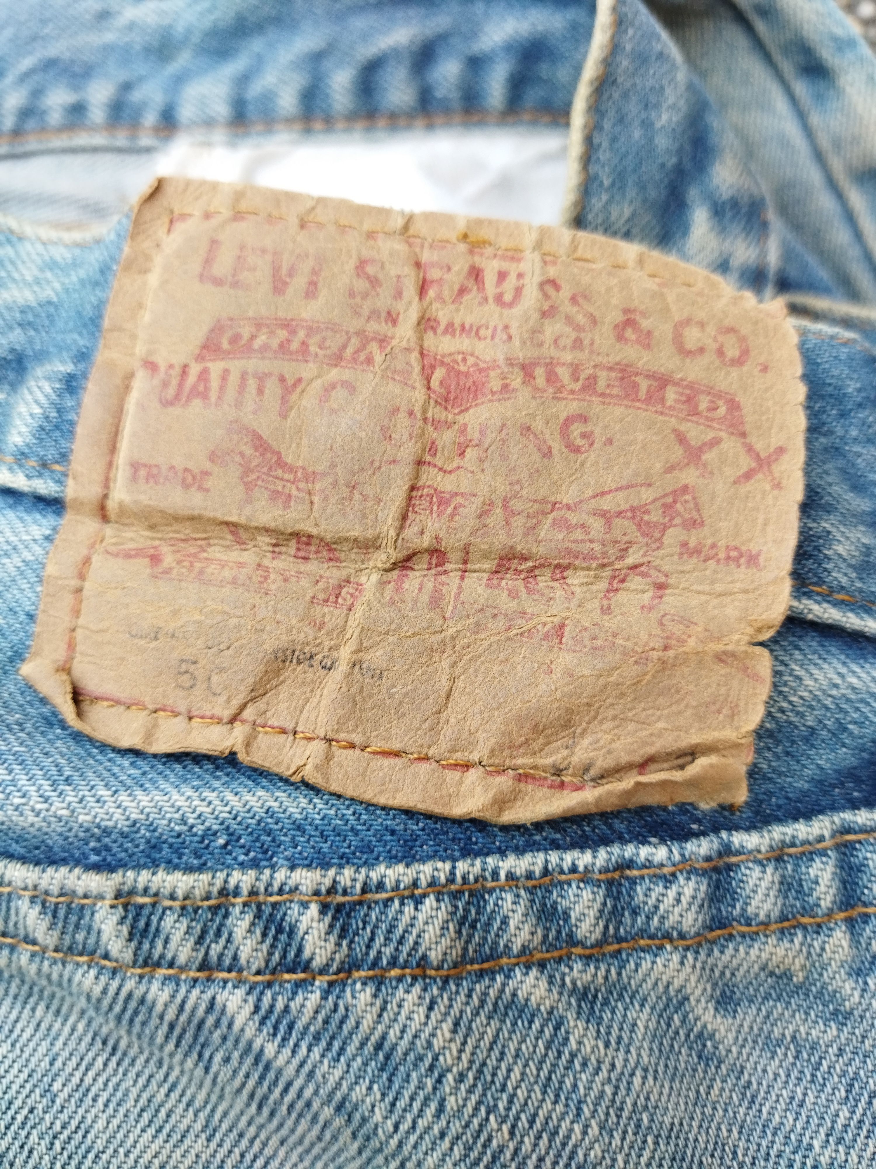 Levi's Vintage 70s Levis 501 66 Late Selvedged Jeans Size US 31 - 8 Thumbnail