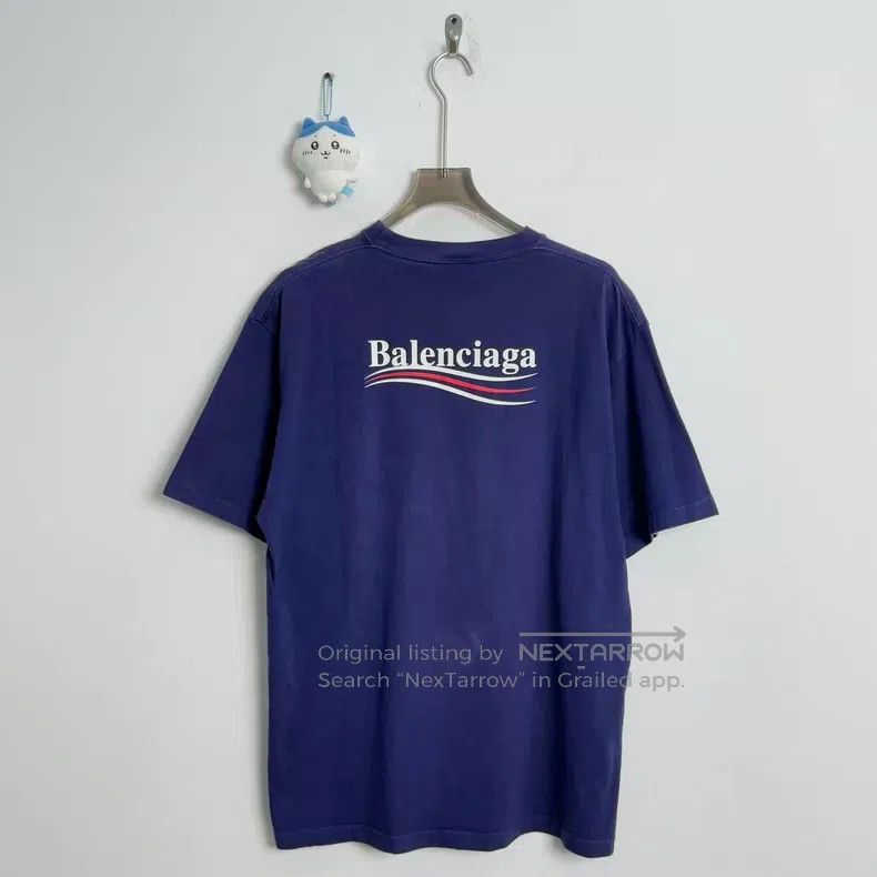 Balenciaga Balenciaga Blue Cola Short Sleeve M Size US M / EU 48-50 / 2 - 2 Thumbnail