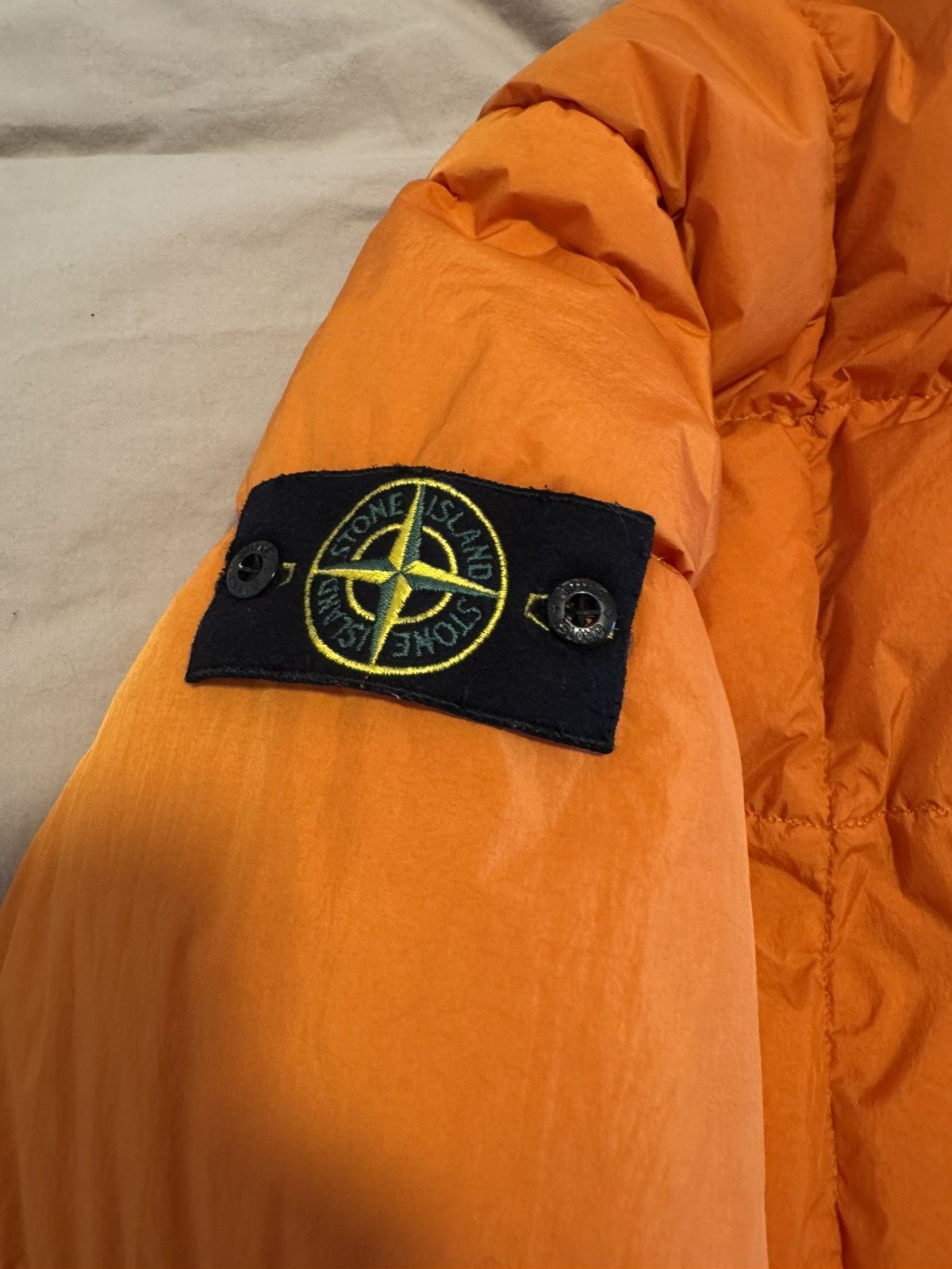 Stone Island Stone Island Orange Down Garment Dyed Crinkle Reps Jacket Size US M / EU 48-50 / 2 - 3 Thumbnail