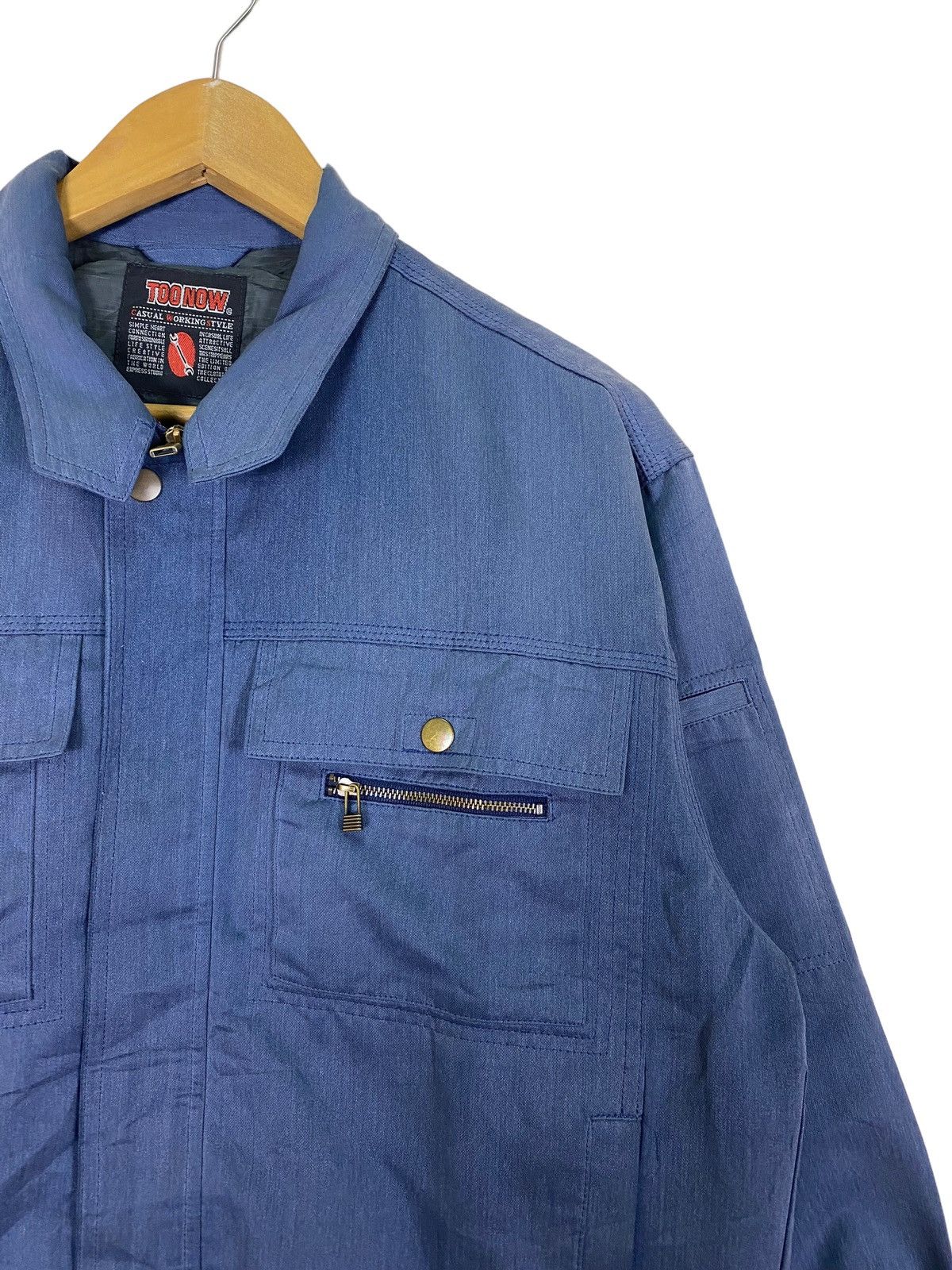 Japanese Brand Japanese Brand Too Now Zip Up Workwear Jacket Size US L / EU 52-54 / 3 - 7 Thumbnail