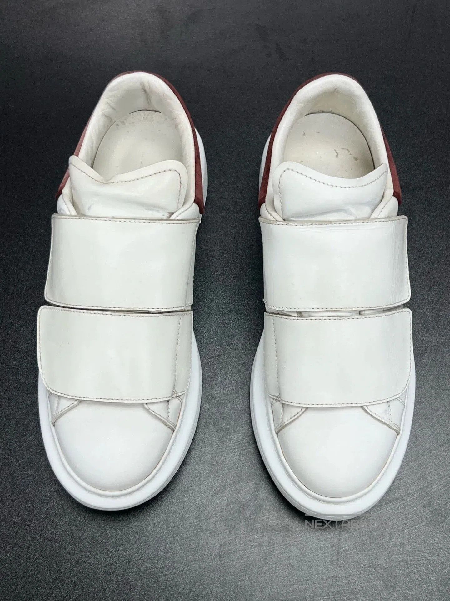 Alexander McQueen mcq white and red velcro sneakers. Size US 6.5 / EU 39-40 - 3 Thumbnail