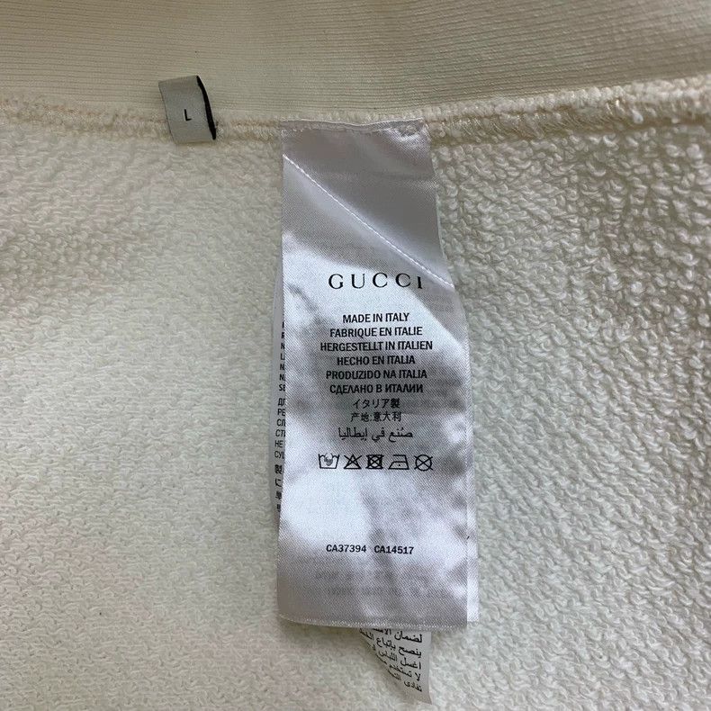 Gucci Gucci Beige logo embroidered hooded sweatshirt Size US L / EU 52-54 / 3 - 3 Thumbnail