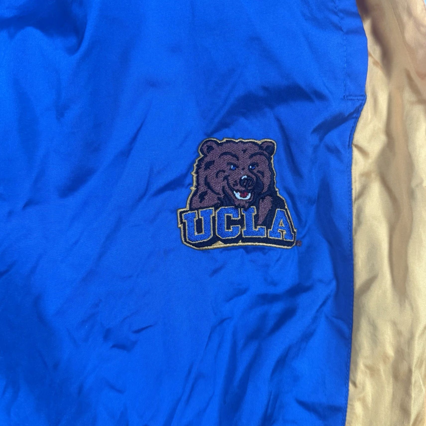 Vintage VINTAGE UCLA Bruins Track Pants Blue M Bear Logo Zip Ankled Shiny Dazzle Pants Men Regular Size M Size US 31 - 5 Thumbnail