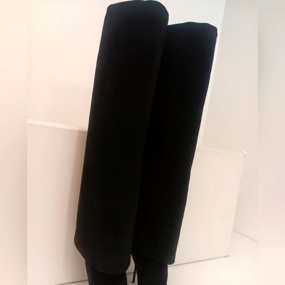 Balmain Balmain Arielle Black Suede Knee High Boots - EU36/US6 Size US 6 / IT 36 - 5 Thumbnail