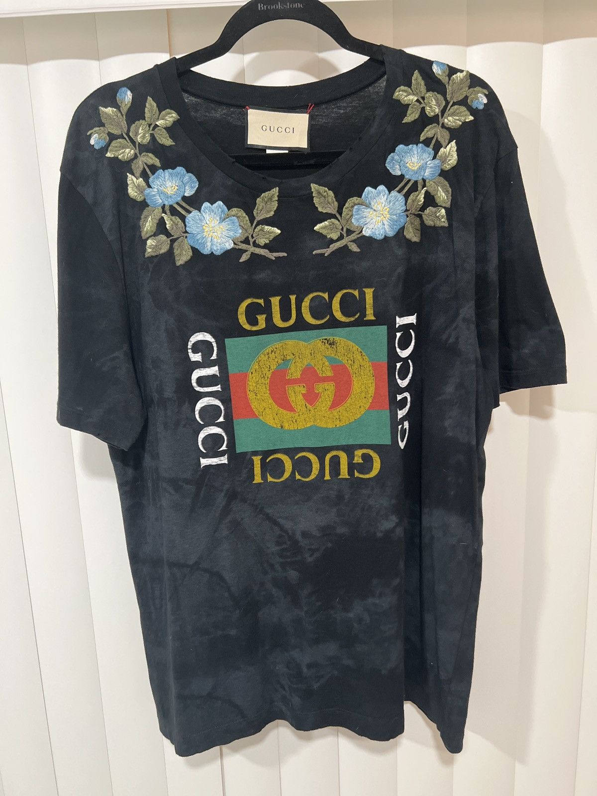 Gucci Gucci Vintage Tie Dye logo T shirt Size US L / EU 52-54 / 3 - 1 Thumbnail