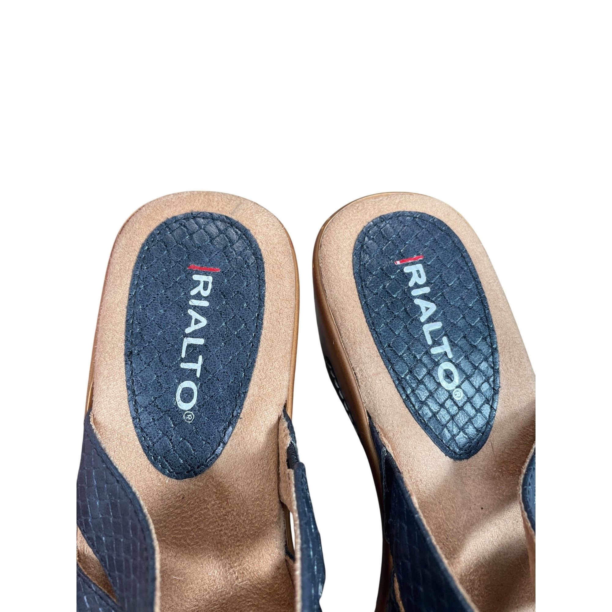Other Rialto Womens synthetic Navy Blue Slide Wedge Sandals Sz 6M Size US 6 / IT 36 - 9 Thumbnail