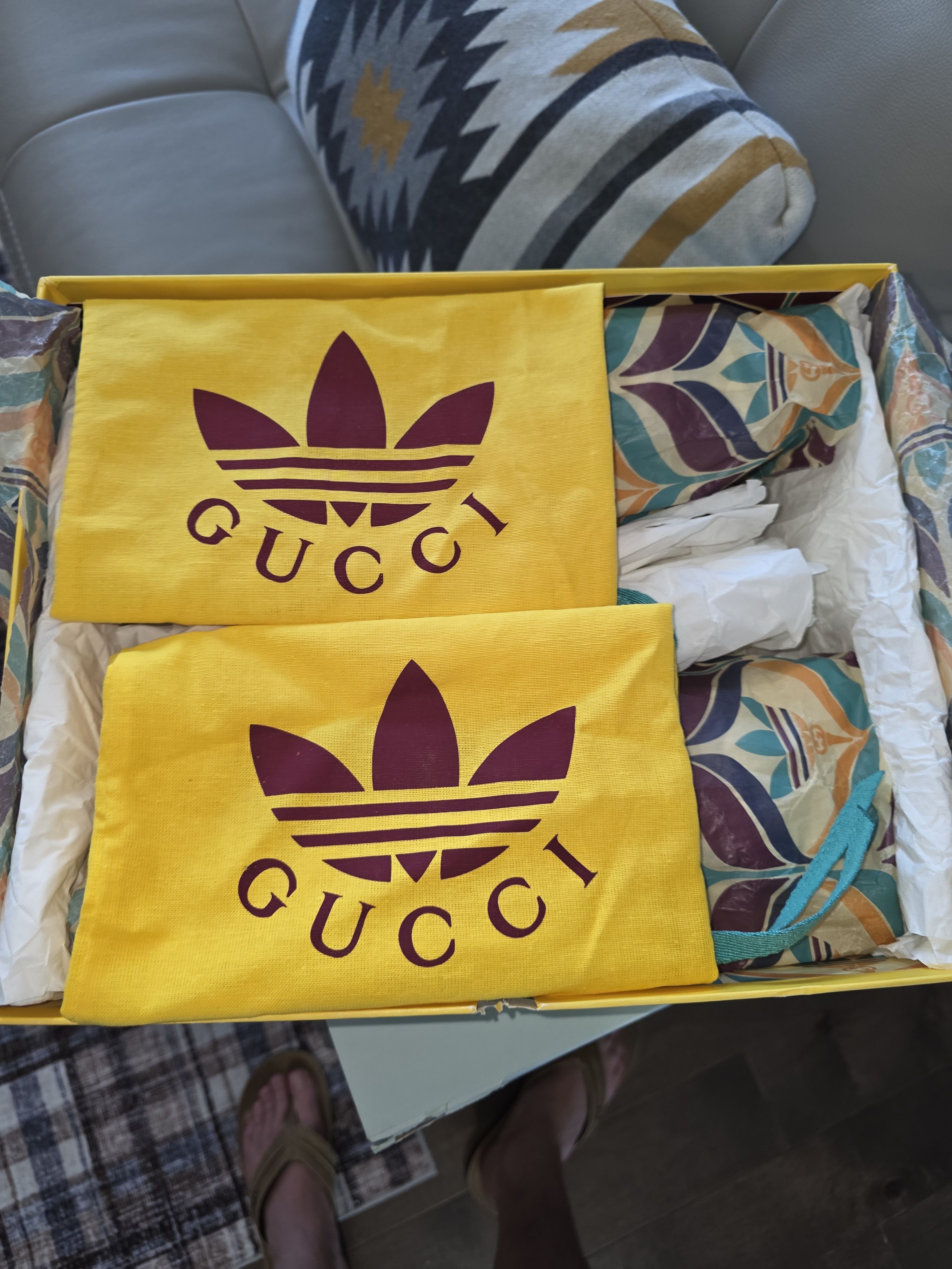 Adidas × Gucci ZX 8000 GG MONOGRAM Size US 11.5 / EU 44-45 - 15 Thumbnail