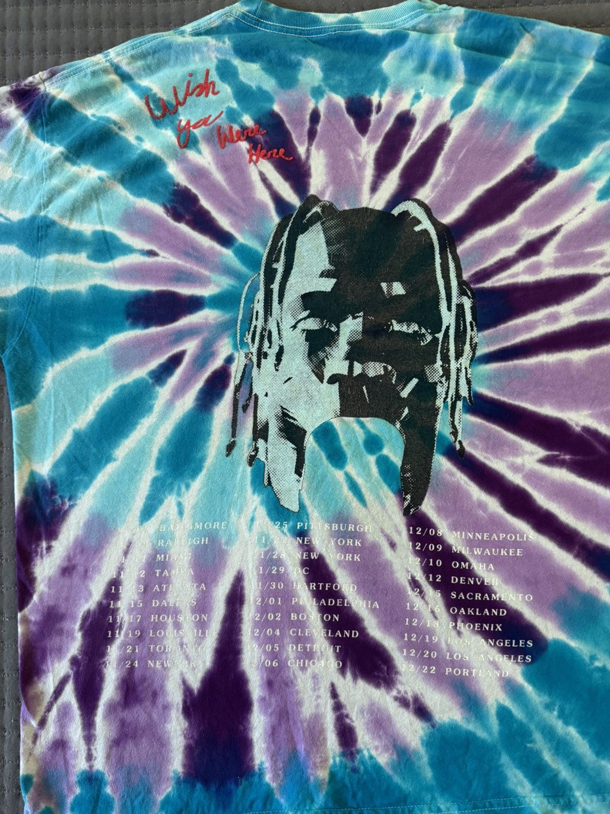 Travis Scott Travis Scott ASTROWORLD Tour Tie Dye Size US XL / EU 56 / 4 - 7 Thumbnail