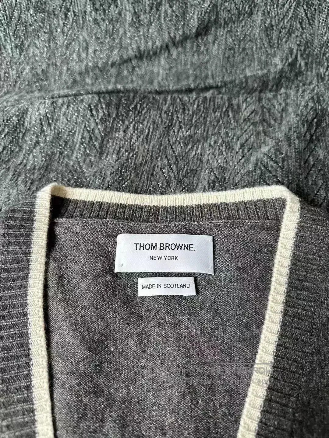Thom Browne thom browne cashmere cardigan in gray. Size US M / EU 48-50 / 2 - 3 Thumbnail
