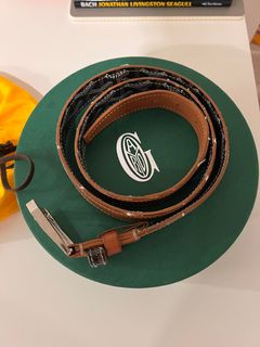 Goyard black leather buckle belt ✨ Size: 85 Price:600$ #goyard #designer