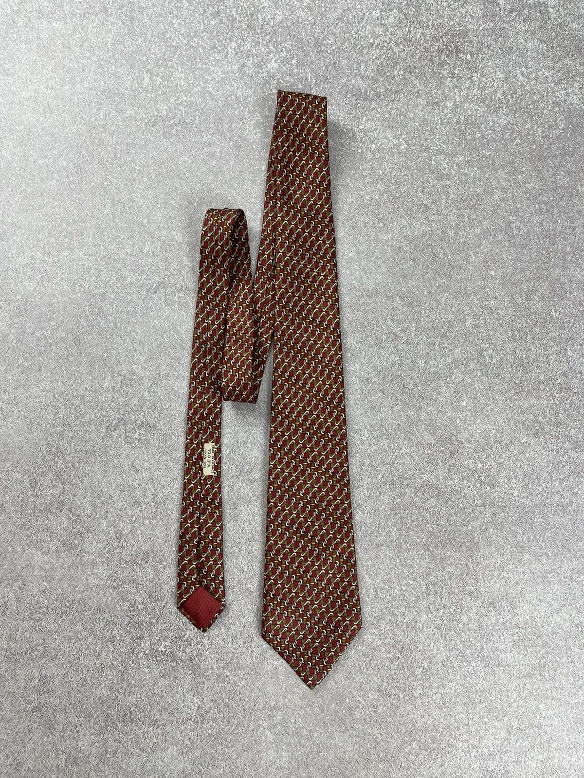 Hermes × Vintage Vintage Hermes Paris Silk Tie Size ONE SIZE - 2 Thumbnail