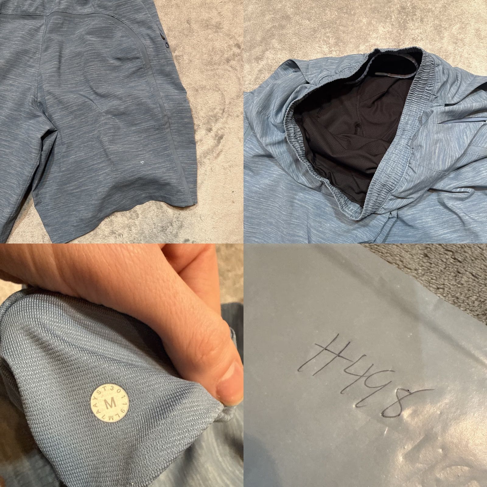 Lululemon Lululemon Pace Breaker Shorts Mens Medium Blue Lined Performance 9" Casual Gym - Athletic Shorts, Men, Regular, Blue, 9 Inseam Size US 31 - 8 Thumbnail