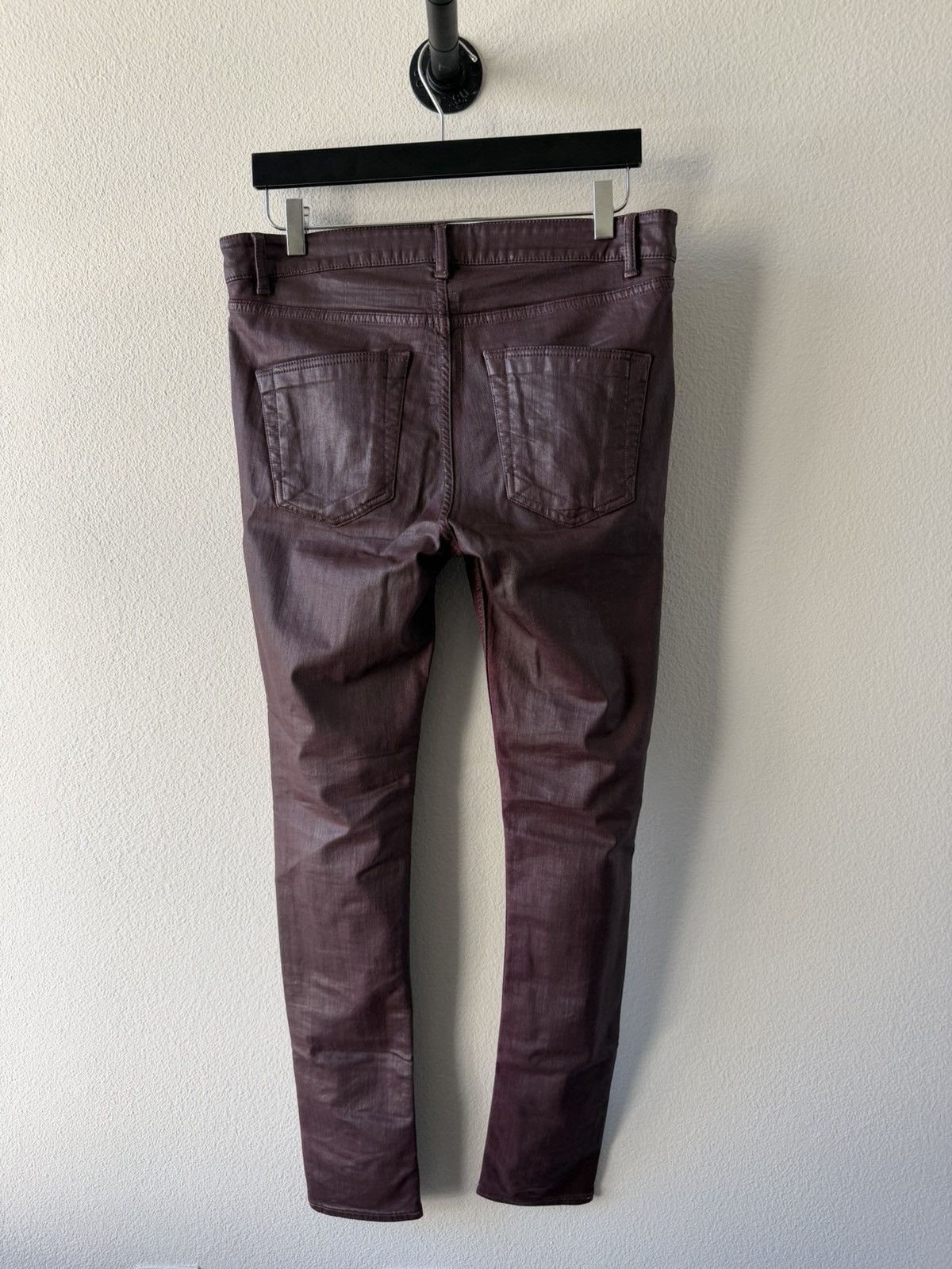 Rick Owens SS21 Wig Waxed Tyrone Cut Denim Jeans 33 Size US 33 - 4 Thumbnail