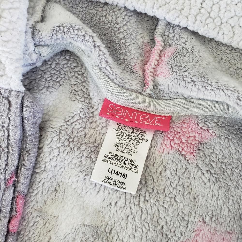 Designer Pink Grey Starred SE Pajama Onesie Size ONE SIZE - 4 Thumbnail
