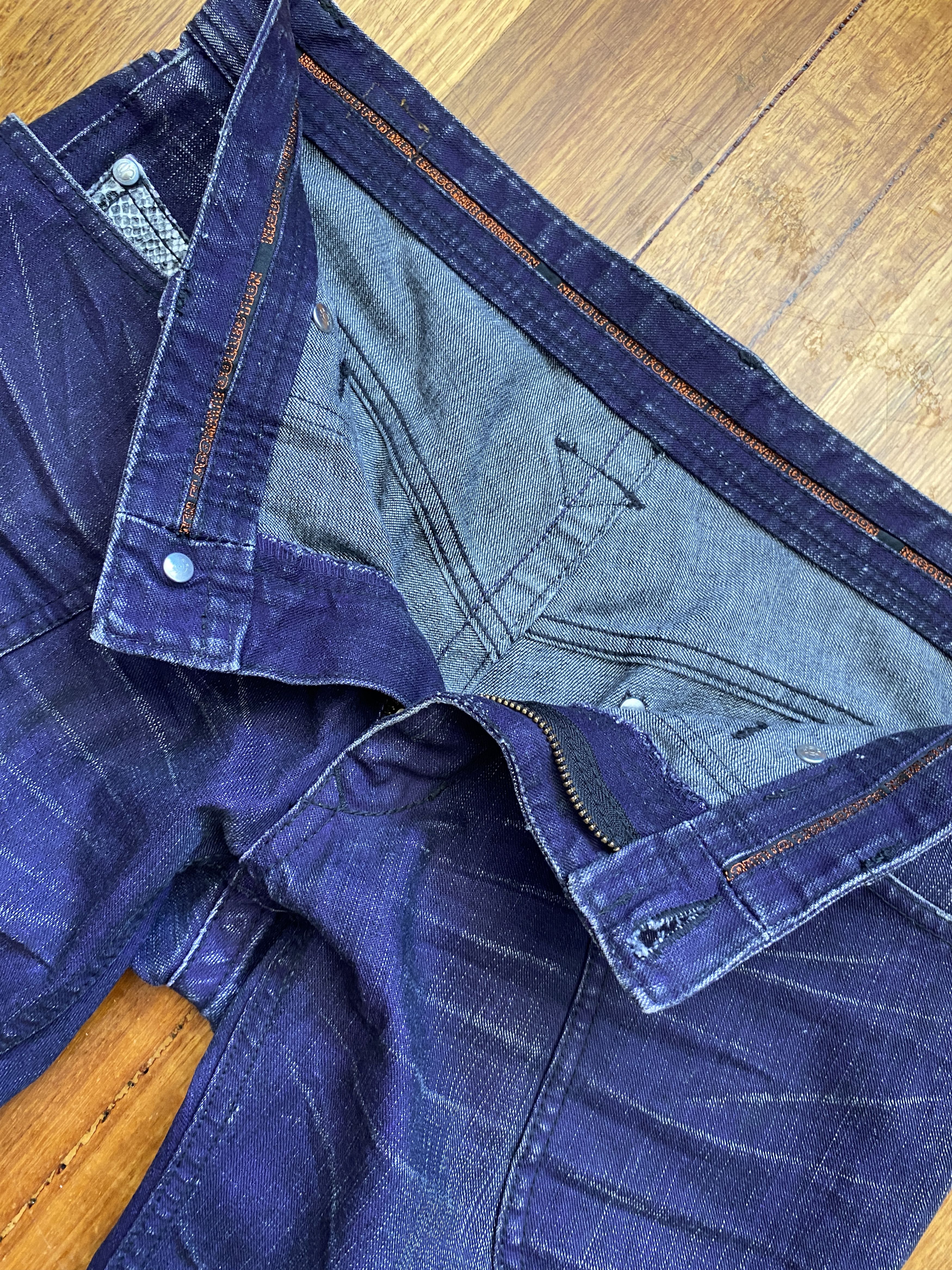 Nicole Club Nicole Club For men snakeskin detailed Jeans Size US 30 / EU 46 - 6 Thumbnail