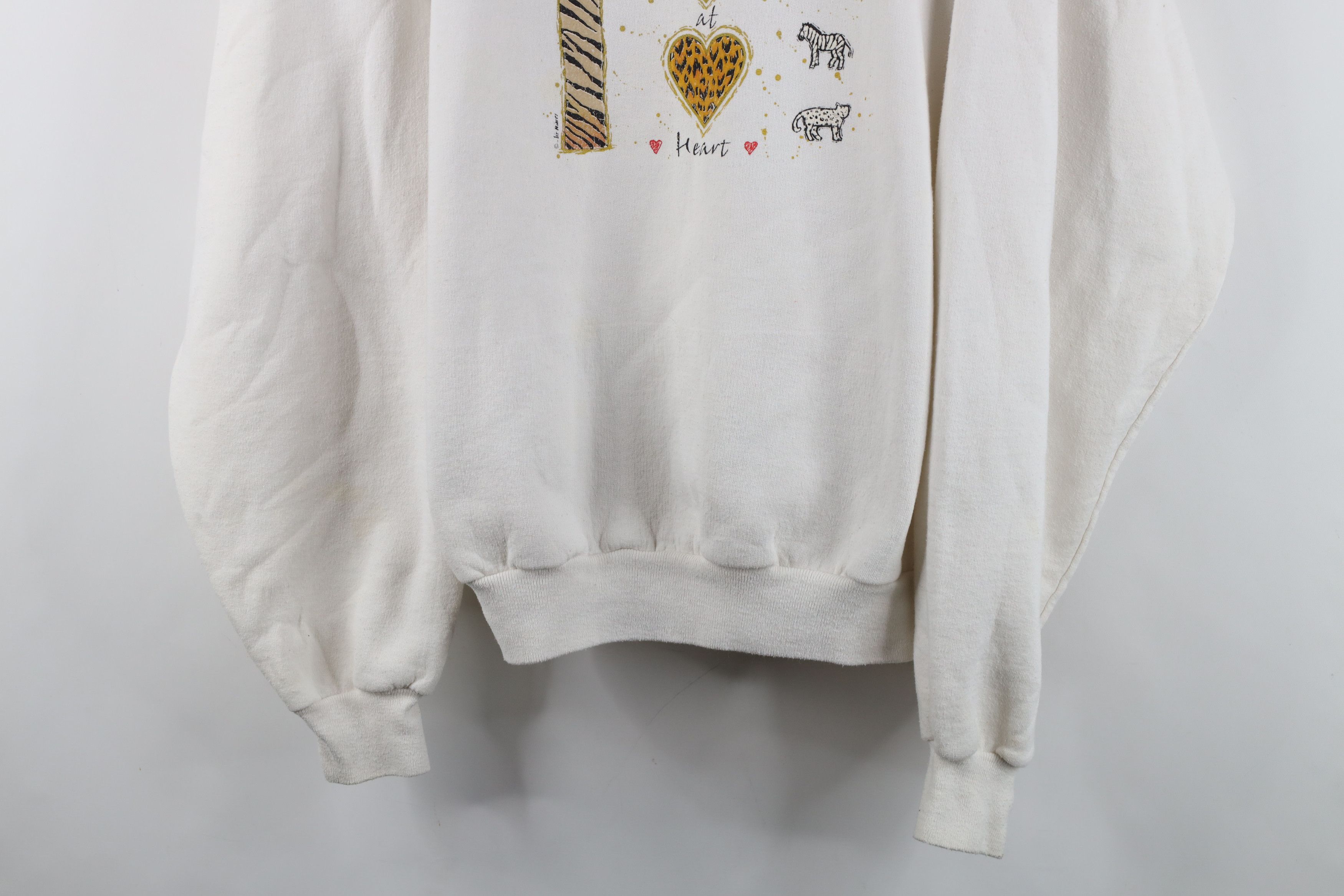 Vintage Vintage 90s Streetwear Wild At Heart Safari Sweatshirt Size XXL / US 16-18 / IT 52-54 - 3 Thumbnail