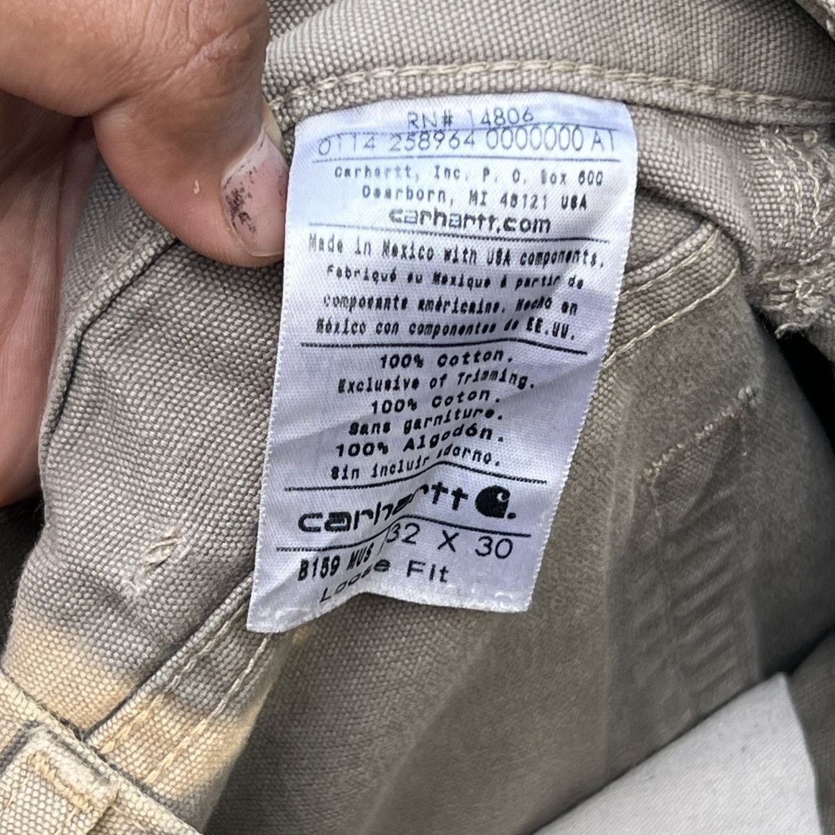 Carhartt “CARHARTT” HEAVY DISTRESS CUSTOM DOUBLE KNEE PANTS Size US 32 / EU 48 - 7 Thumbnail