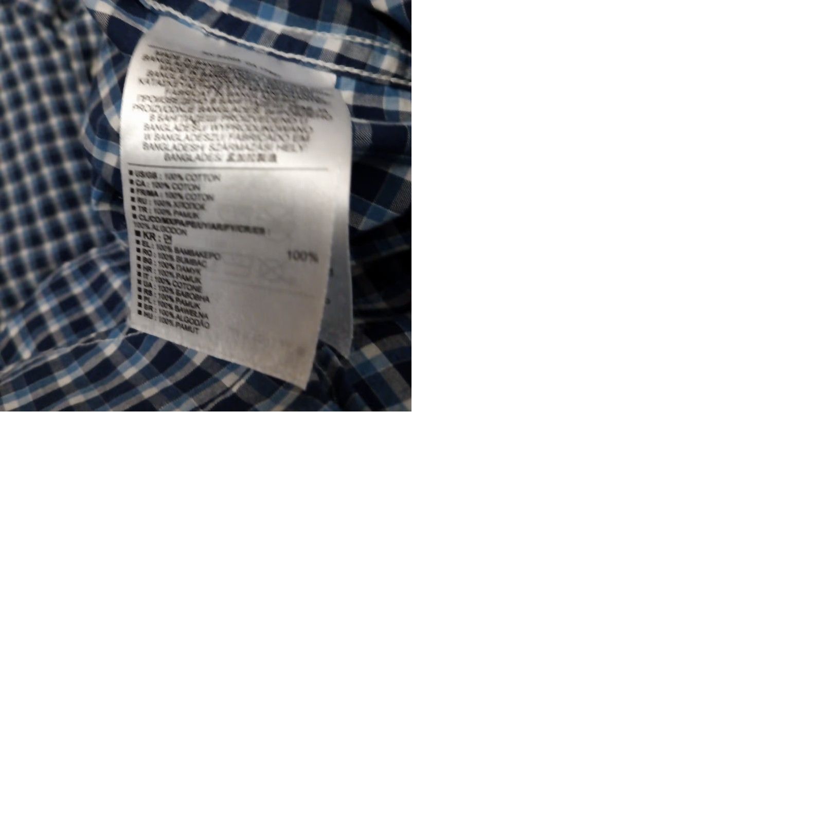 Banana Republic Banana Republic Shirt Mens Large Slim Blue Plaid Long Sleeve Button Up Cotton Size US L / EU 52-54 / 3 - 9 Thumbnail