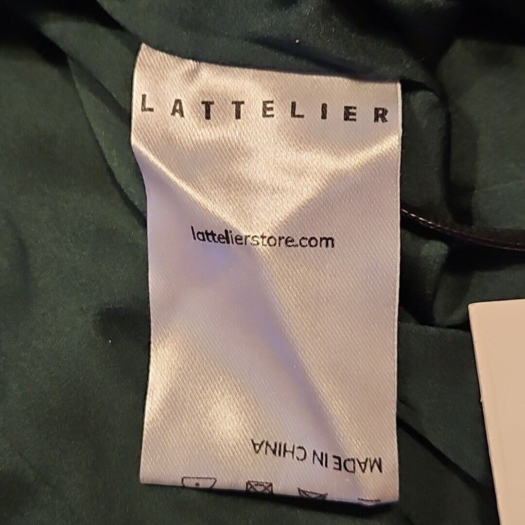 Other Lattelier Pant Suit Womens M Tie Waist Tuxedo Blazer Satin G Size M / US 6-8 / IT 42-44 - 11 Thumbnail