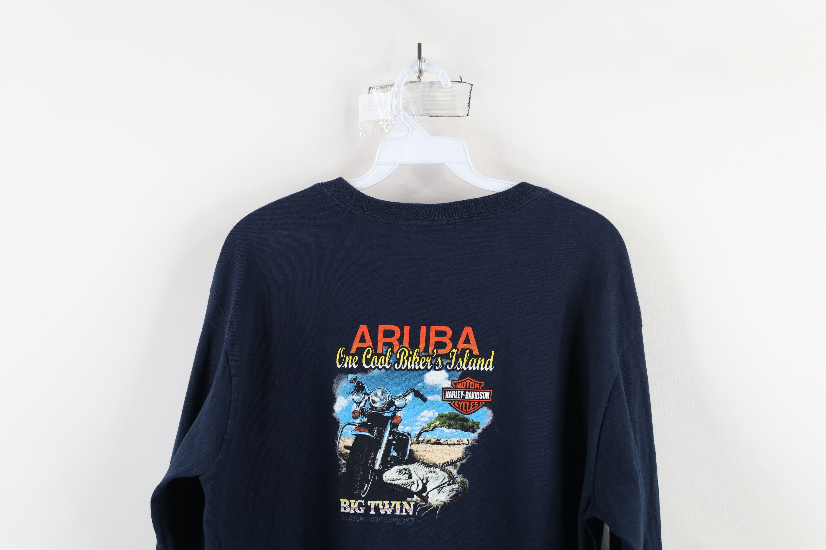 Harley Davidson × Vintage Vintage Y2K 2003 Harley Davidson Tribal T-Shirt Blue USA Size XL / US 12-14 / IT 48-50 - 15 Thumbnail