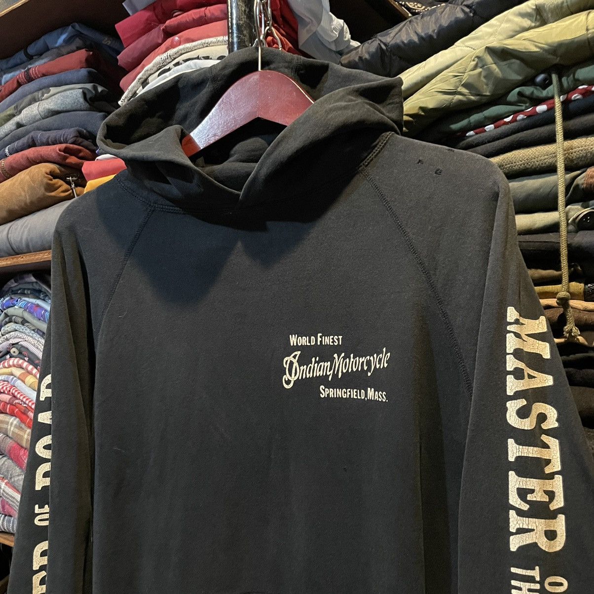 Indian Motorcycle × Japanese Brand × Toyo Enterprises Pullover Hoodie Indian Motorcycle V Club Sioux Valley Cycle Size US M / EU 48-50 / 2 - 2 Thumbnail