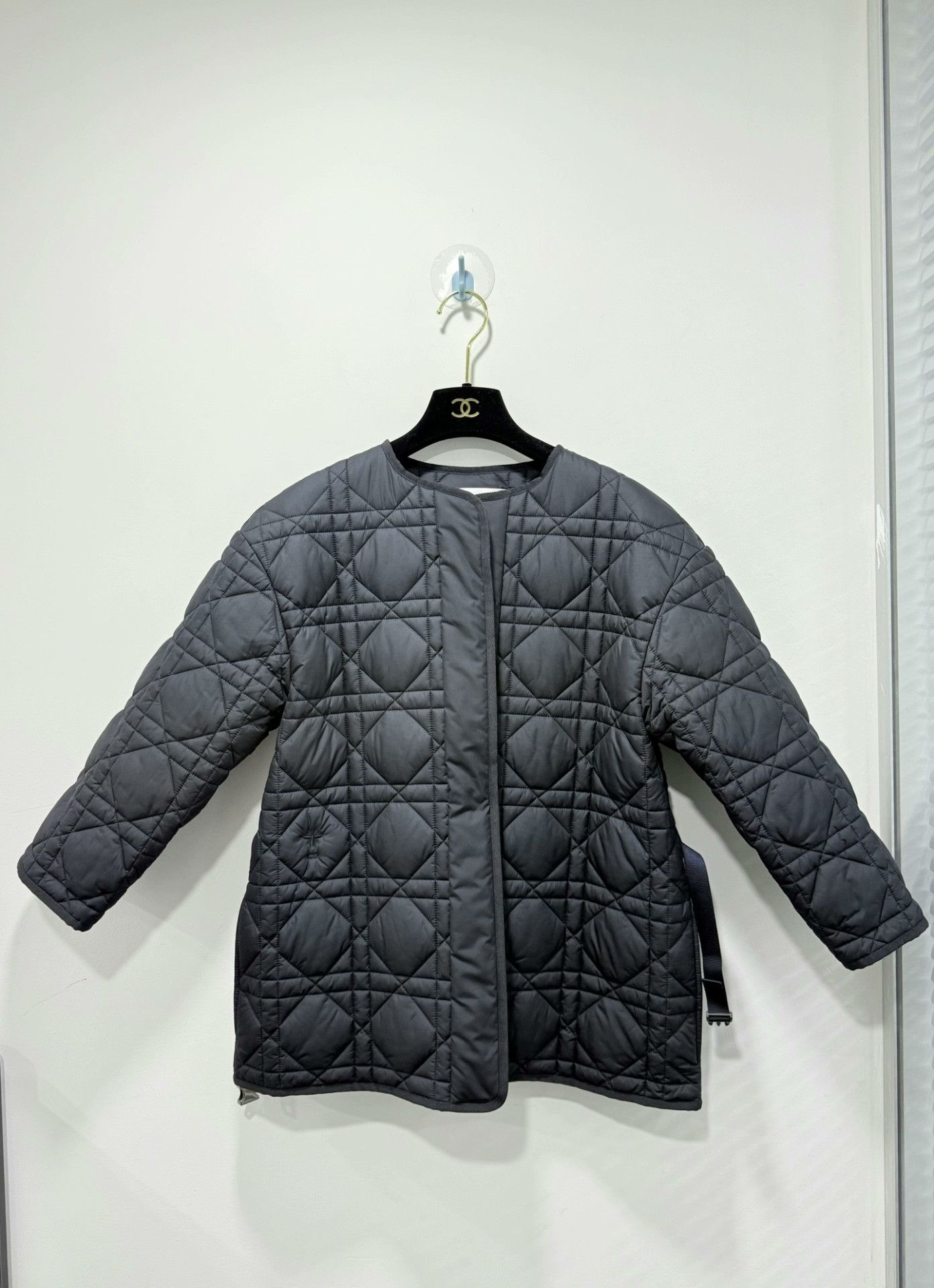 Dior Dior Quilted Cannage Belted Coat Size XS / US 0-2 / IT 36-38 - 1 Thumbnail