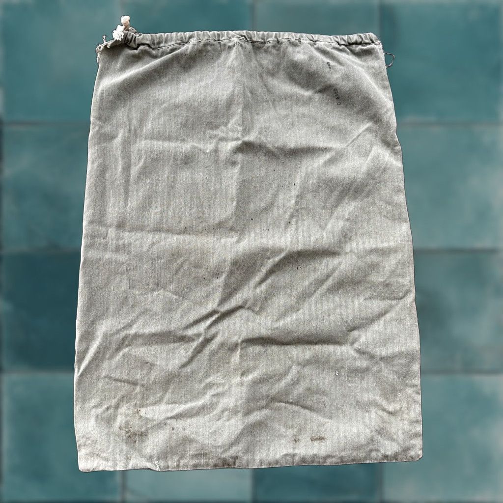 Vintage VTG WWII HBT Garment Laundry Bag Military Denim 1940s 40s 50s Stencil Green Canvas Bag Size ONE SIZE - 1 Thumbnail