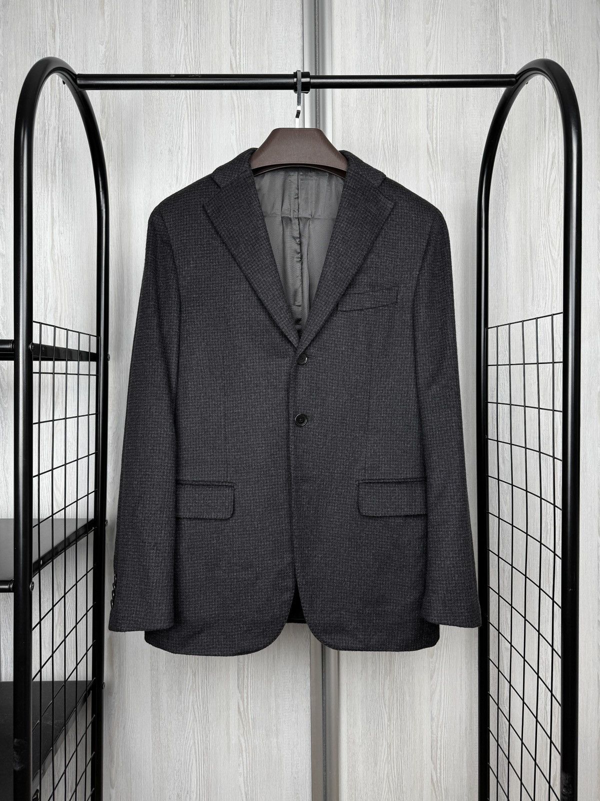 Caruso Caruso Pure Cashmere Checkered Houndstooth style blazer 48 Size 38R - 1 Thumbnail