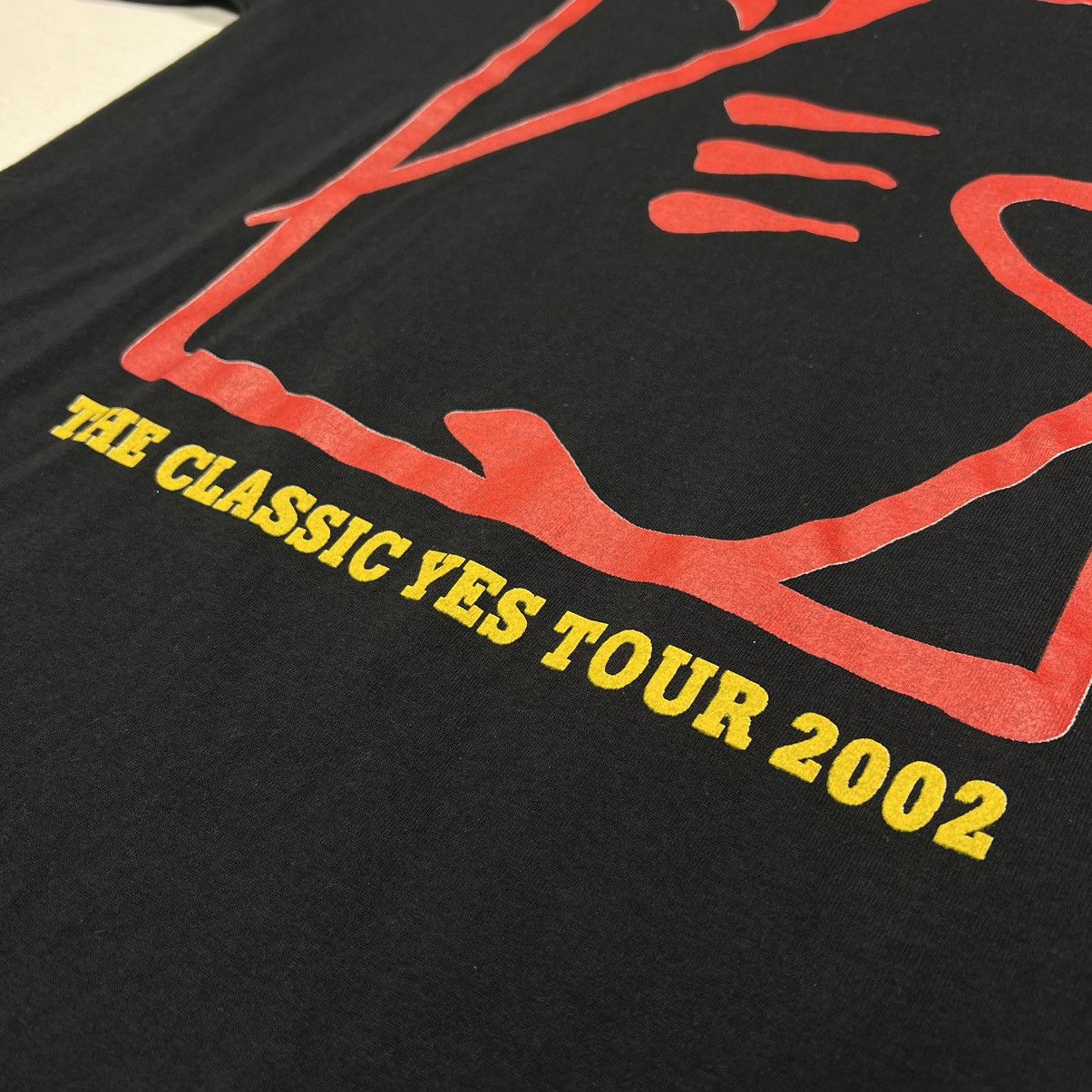 Band Tees × Vintage VTG Yes Band Tee Shirt Black Tour Rock Music Retro Graphic Size US L / EU 52-54 / 3 - 4 Thumbnail