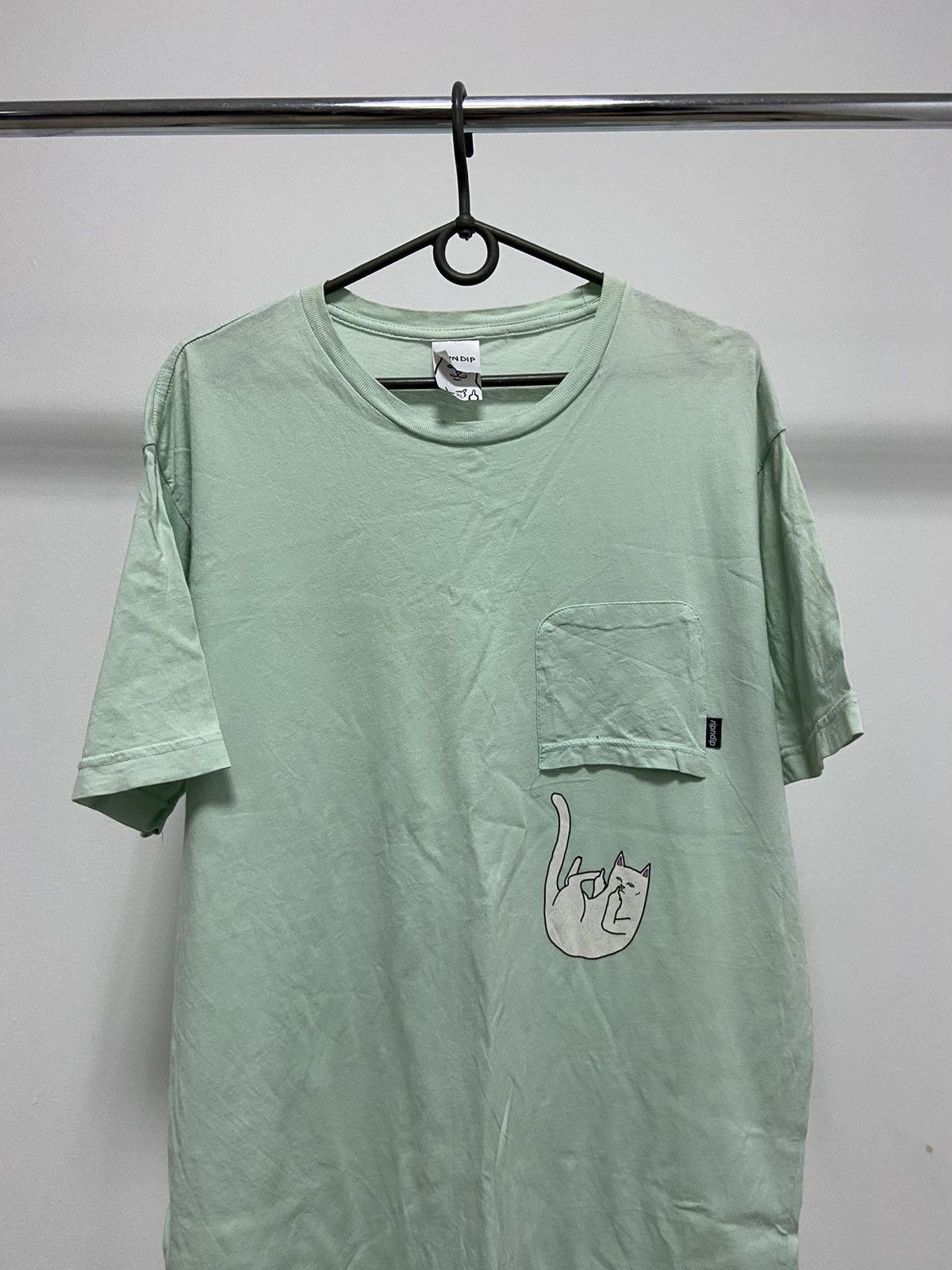 RIPNDIP Rip N Dip Pocket Vintage Small Logo Skate Y2K T Shirt Size US XL / EU 56 / 4 - 2 Thumbnail