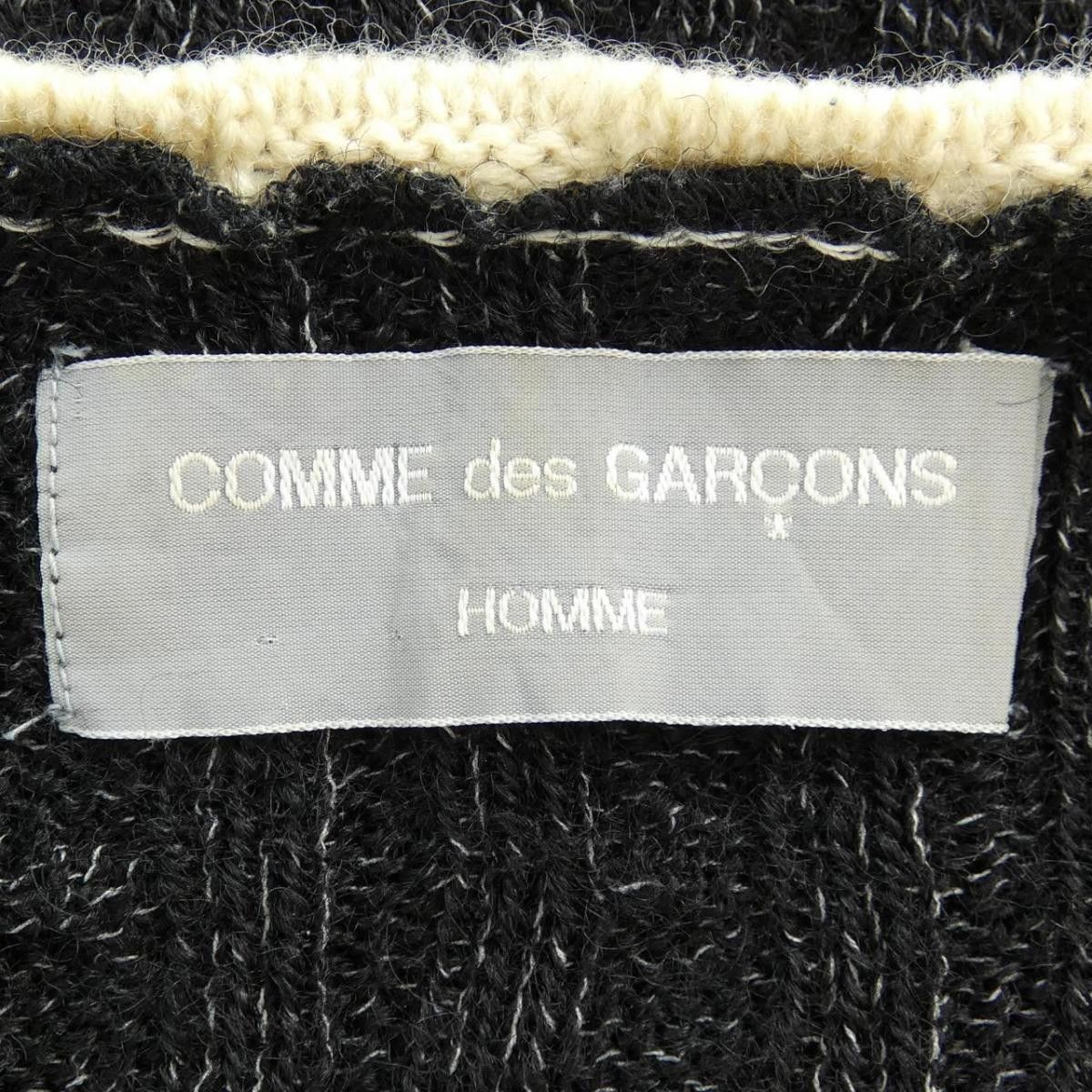 Comme des Garcons Knitwear Wool Pullover Crewneck Pullover Sweater Black Size US L / EU 52-54 / 3 - 6 Thumbnail