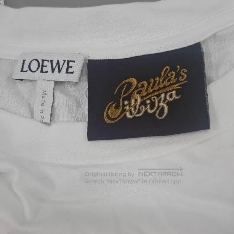 Loewe Loewe White Classic Embroidered Logo Fruit Joint Short Sle Size M / US 6-8 / IT 42-44 - 5 Thumbnail