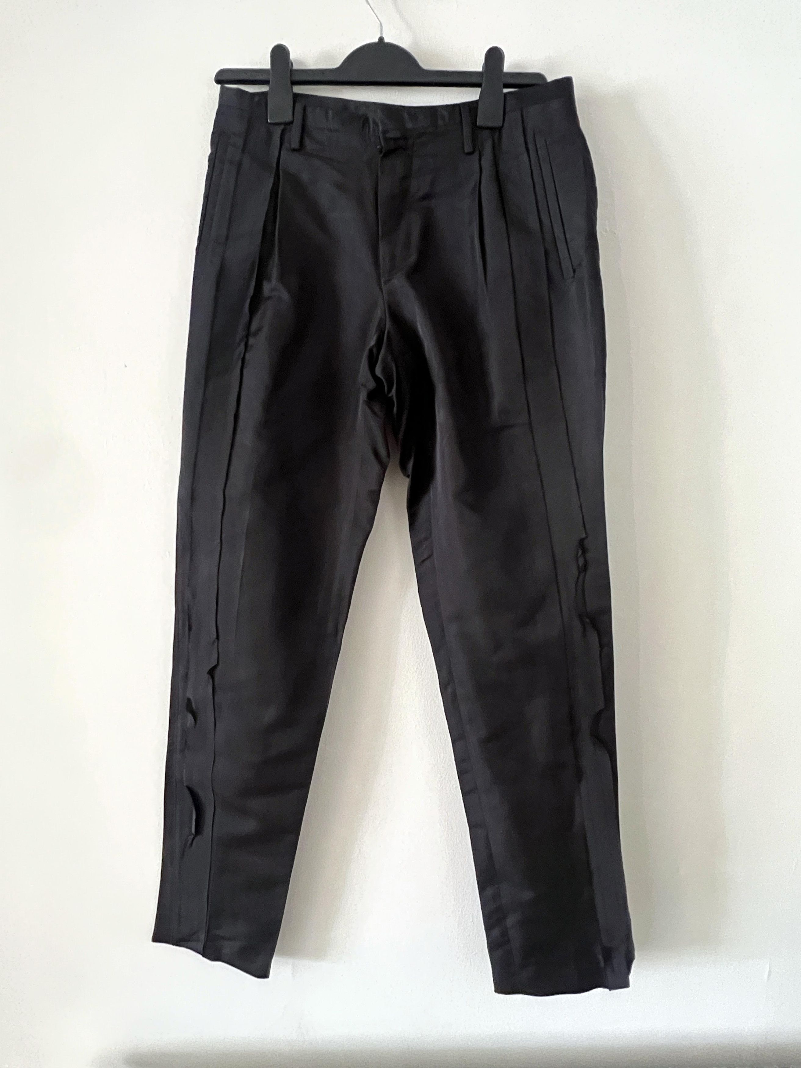 Lanvin Lanvin Silk Runway Spring 2010 Black Trousers, Alber Elbaz Size US 30 / EU 46 - 1 Thumbnail